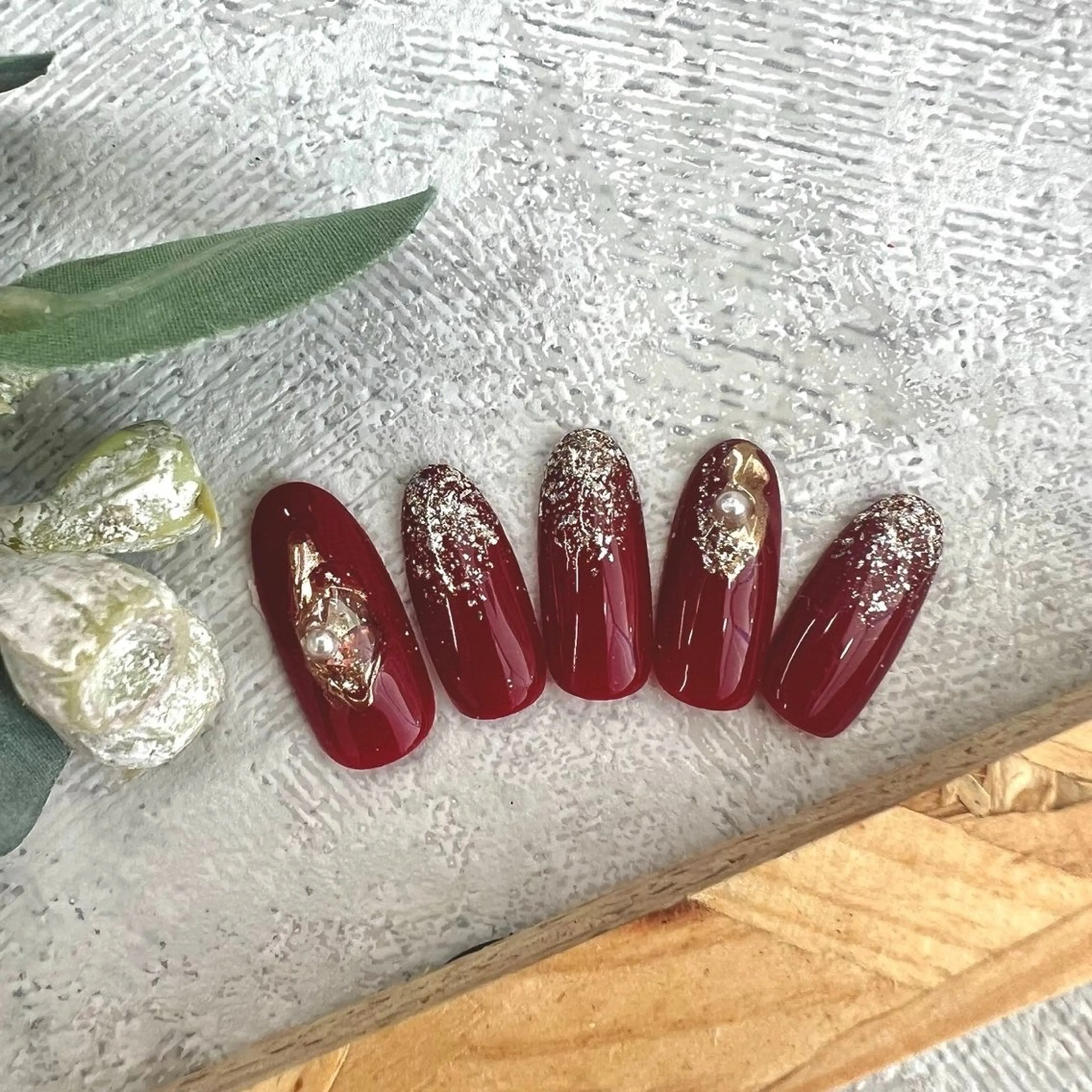 ネイル ⭐︎休業中の練習⭐︎ JNA認定講師髙橋のネイルデザイン