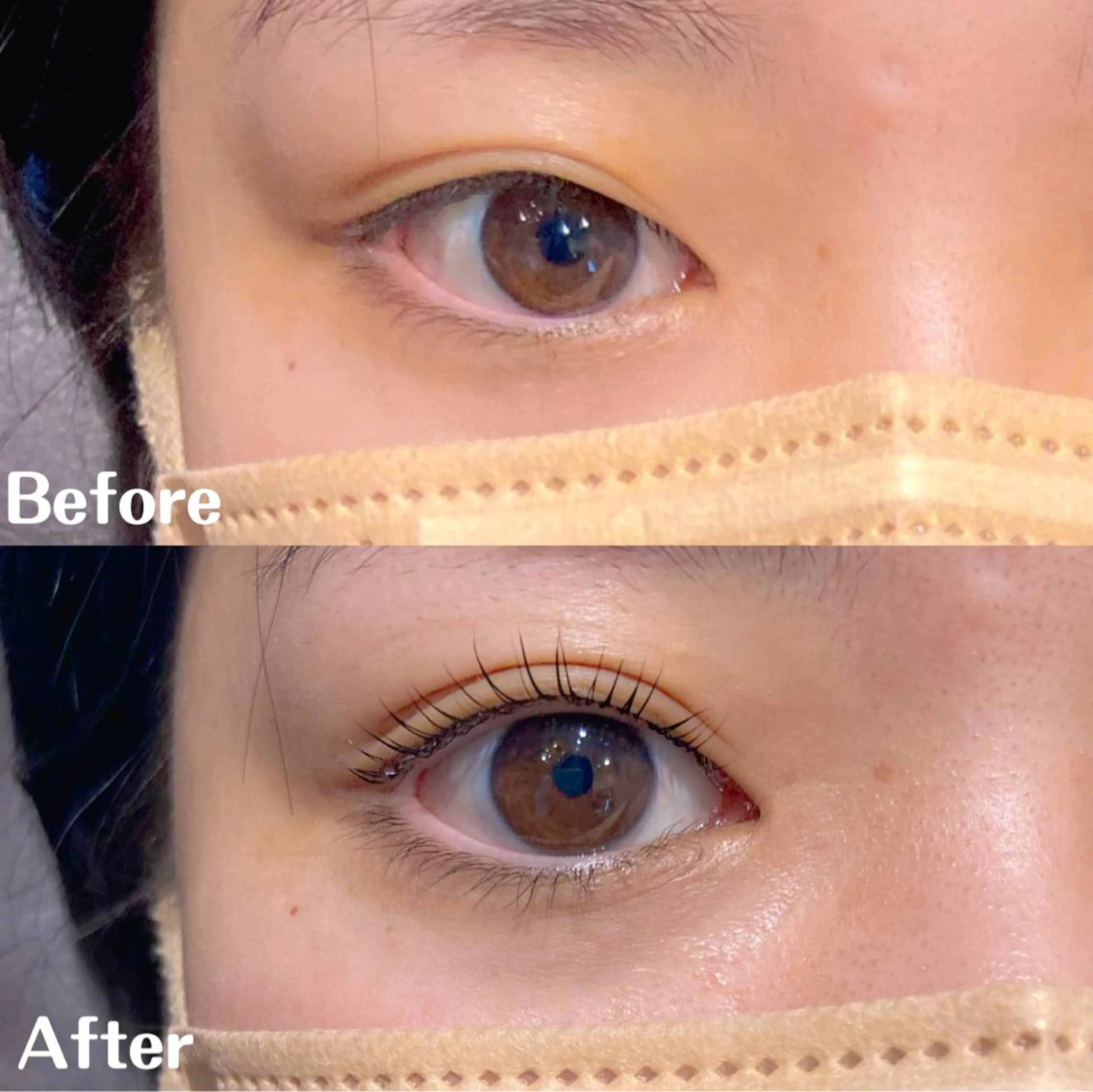 マツエク・マツパ 一重×まつ毛パーマ マツパ Earth coiffure beaute長野稲田店所属・林 愛子のマツエク・マツパデザイン