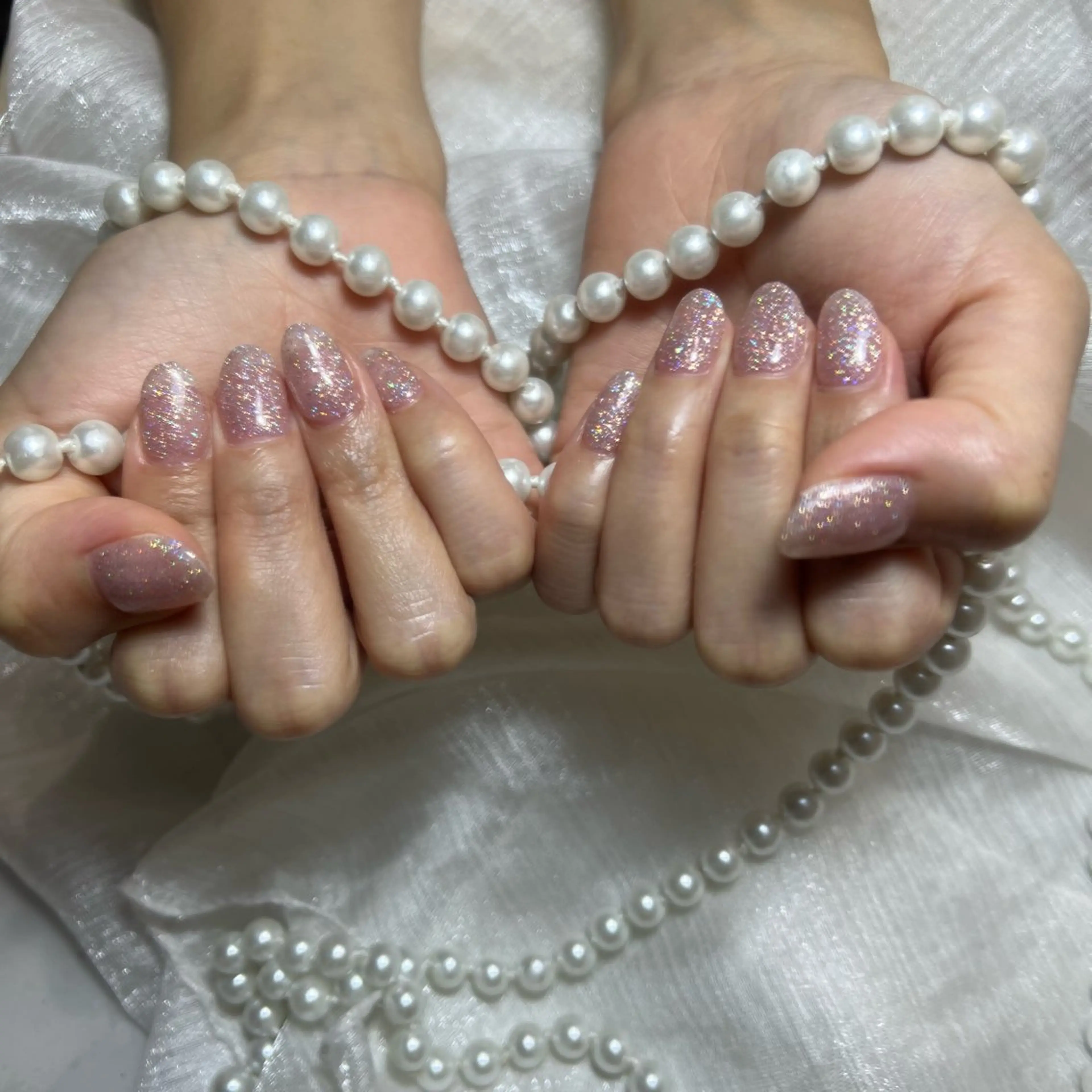 ネイル アートネイル フラッシュネイル フレンチネイル ジェルネイル ガラスフレンチ share. yurieのネイルデザイン