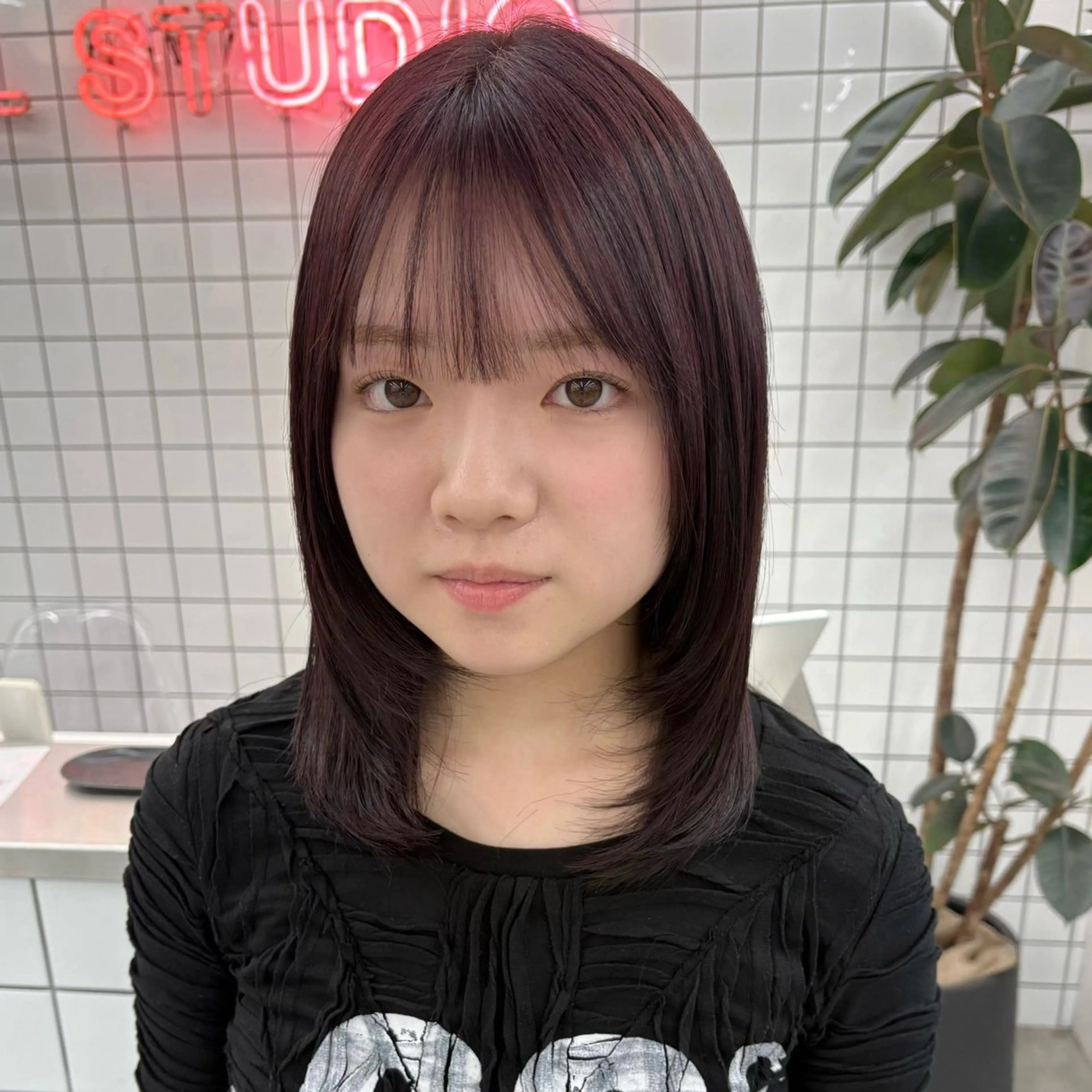 ミディアム カラー レイヤーカット 矢場町/8時-22時 JILLSTUDIOのヘアスタイル