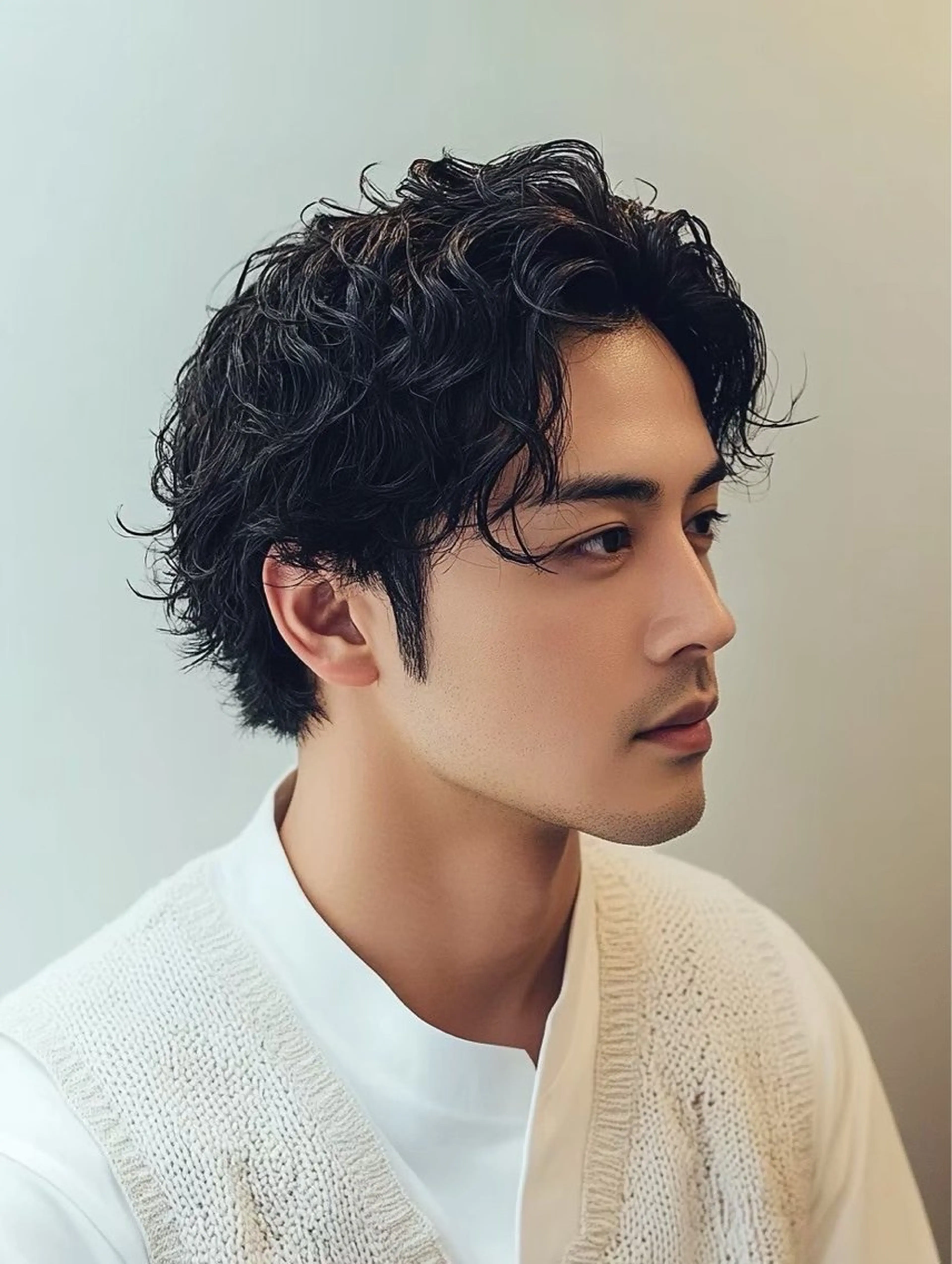 ショート パーマ メンズ かいせい/兵庫 /西宮のヘアスタイル