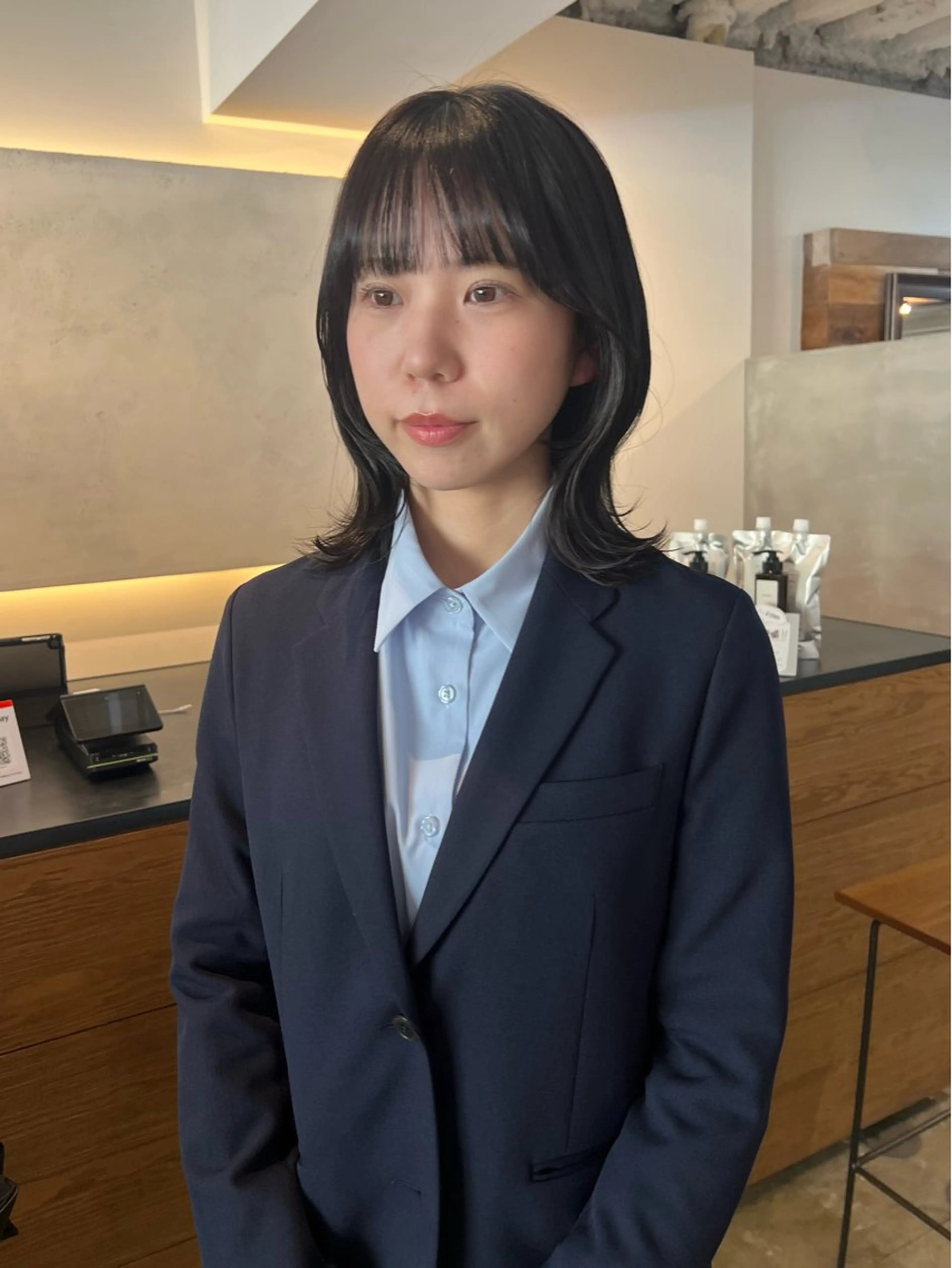 ミディアム カラー 透明感カラー すみか / カットモデル募集のヘアスタイル