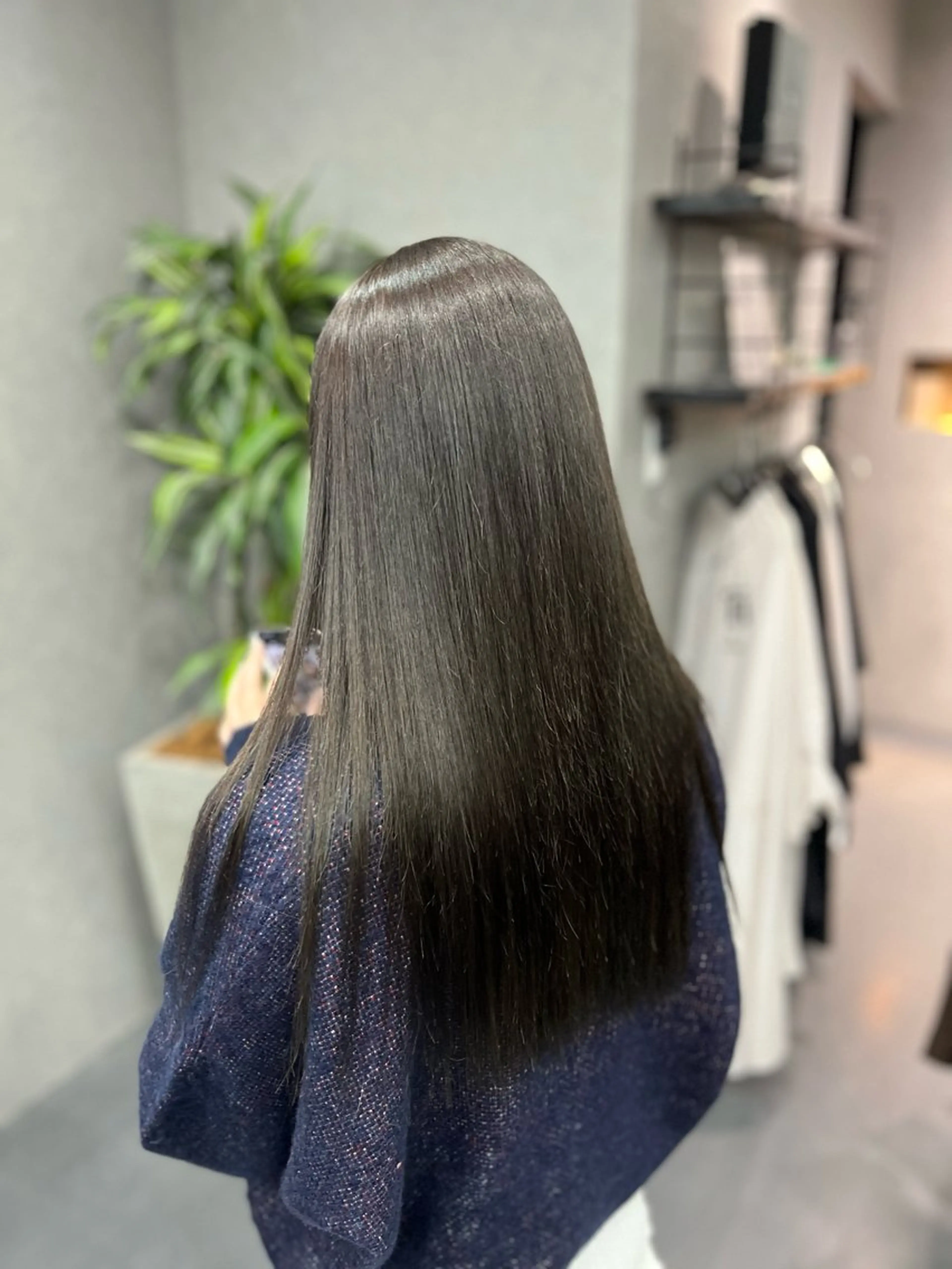 ロング カラー 難波 海のヘアスタイル