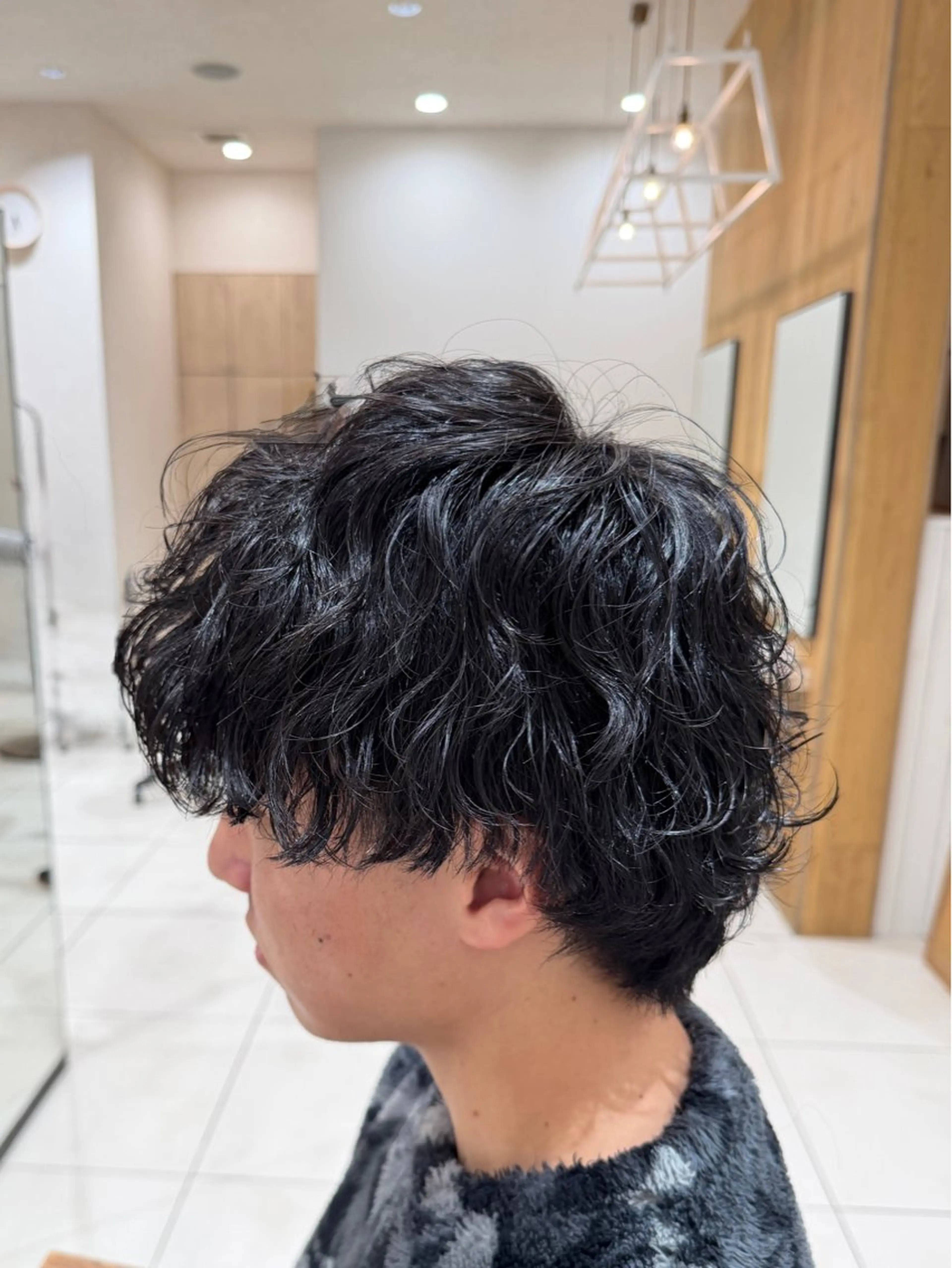 メンズ カット パーマ メンズ特化フェザー パーマ🚗タケシのヘアスタイル