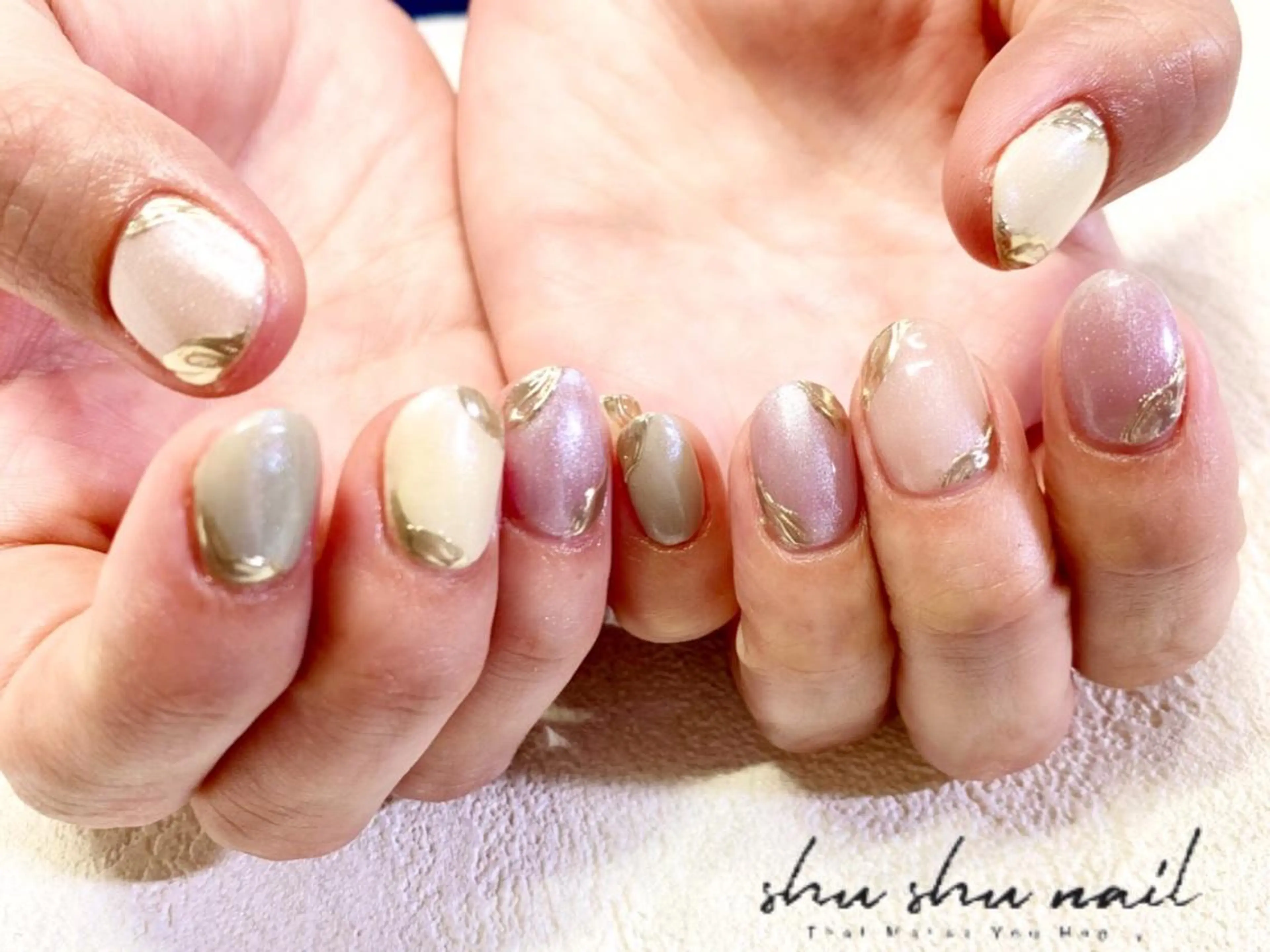 ネイル ミラーネイル パステルネイル 和田 周子のネイルデザイン