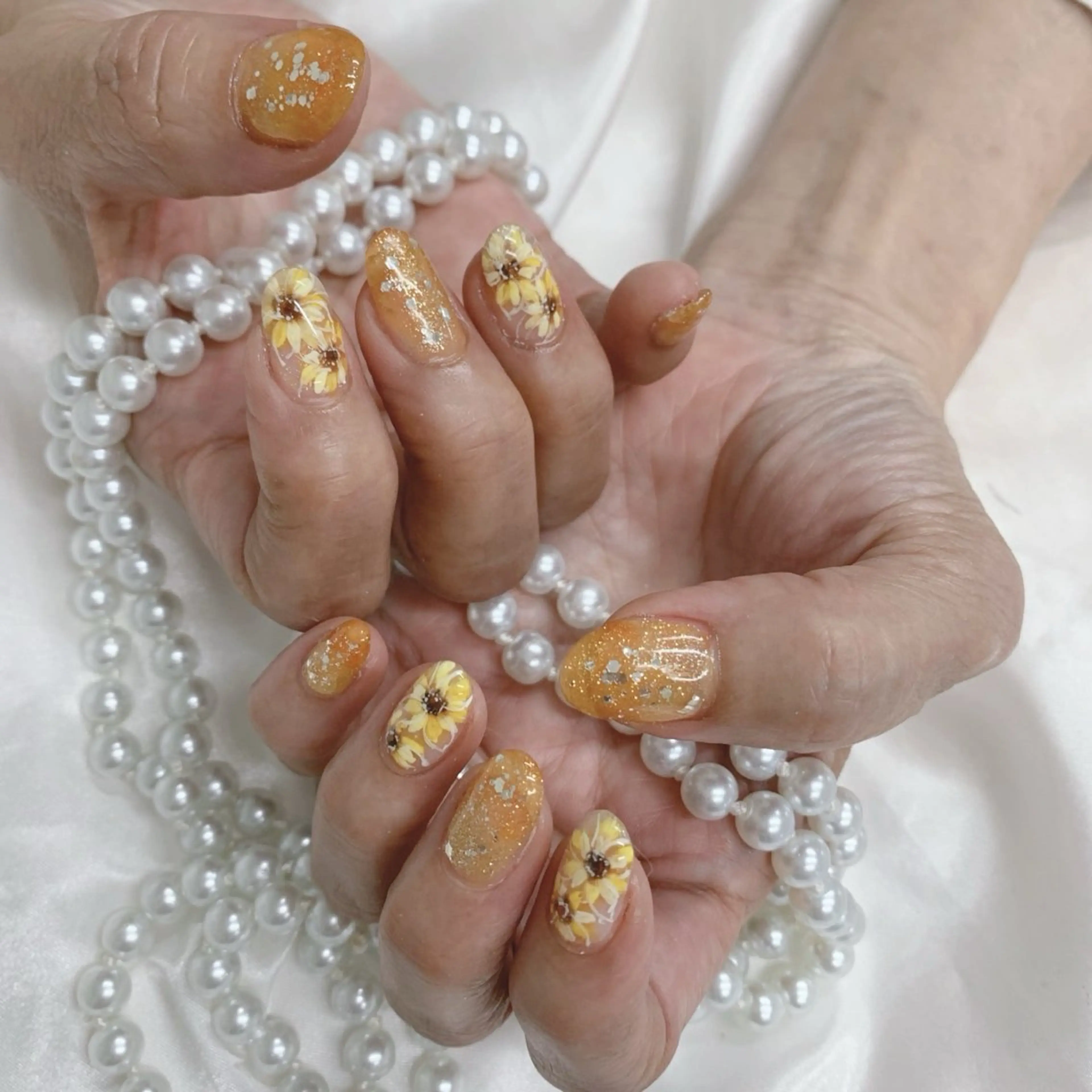 ネイル ラメ(グリッター) ハンドネイル ハンドケア Beauty Salon Ace（ネイルサロン　エース）所属・池袋フィルイン Ace♡Nailのネイルデザイン