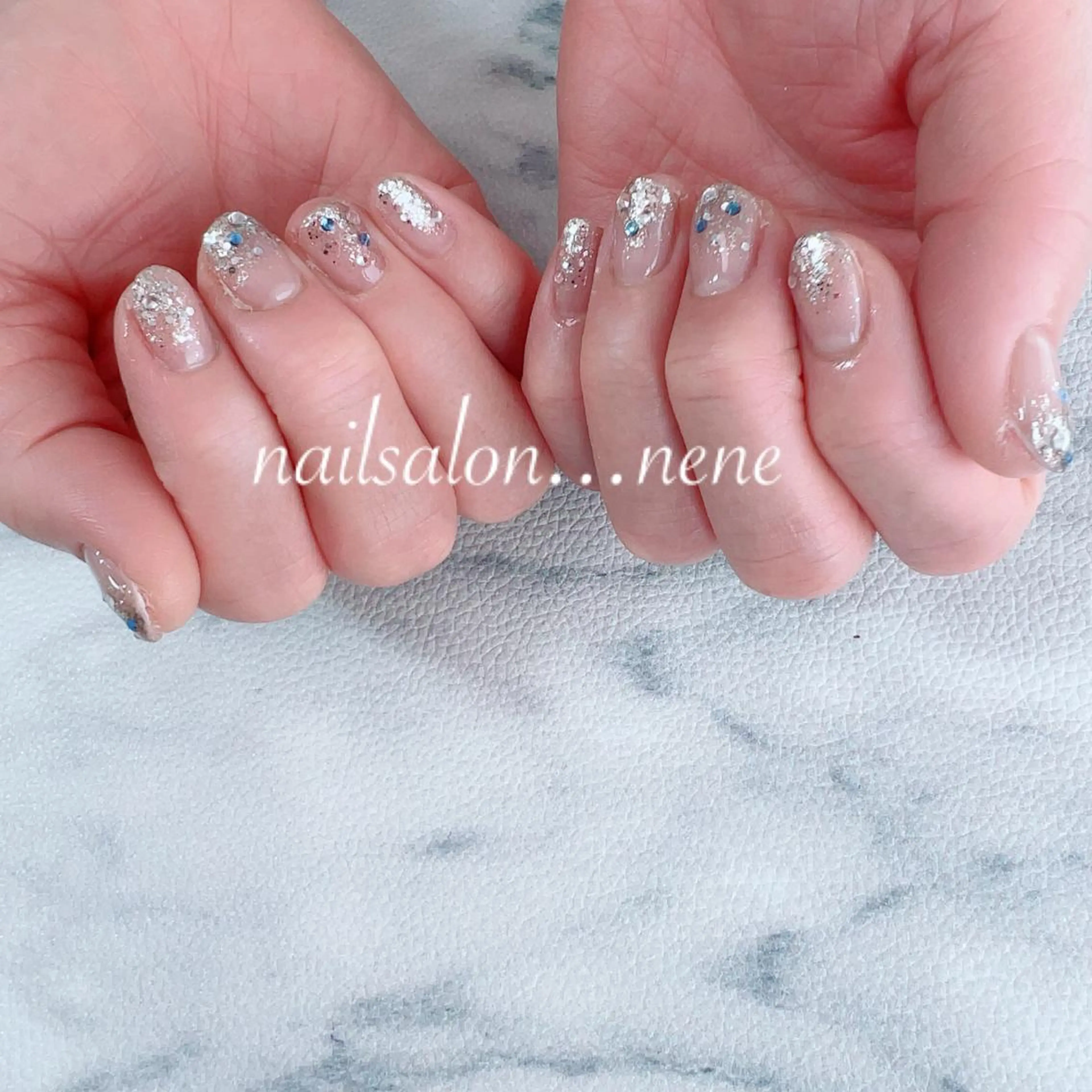 ネイル グラデーション ラメ(グリッター) ラメグラデーション nailsalon ...neneのネイルデザイン