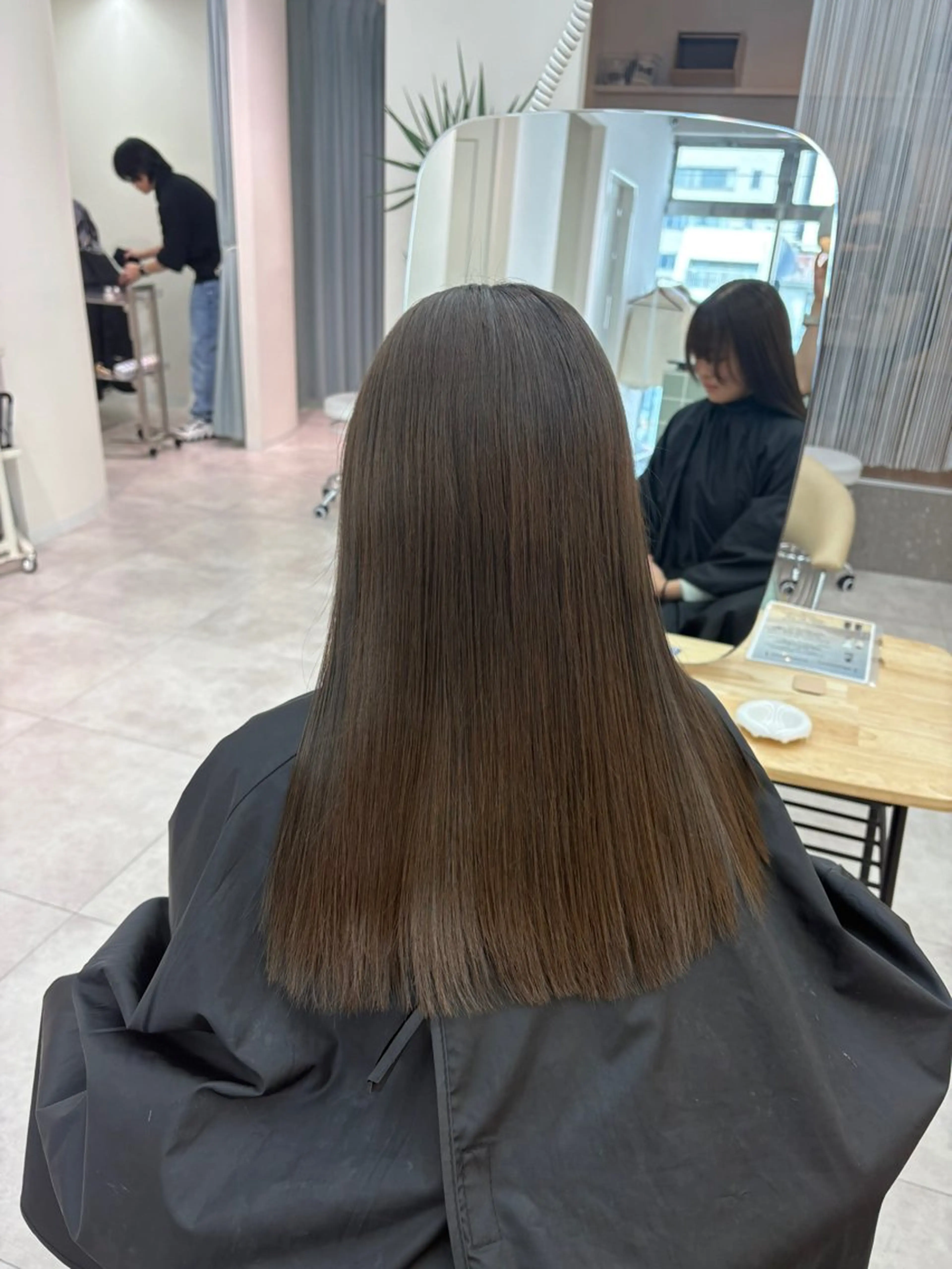 セミロング ヘアカラー トリートメント newi広島／ Ririのヘアスタイル