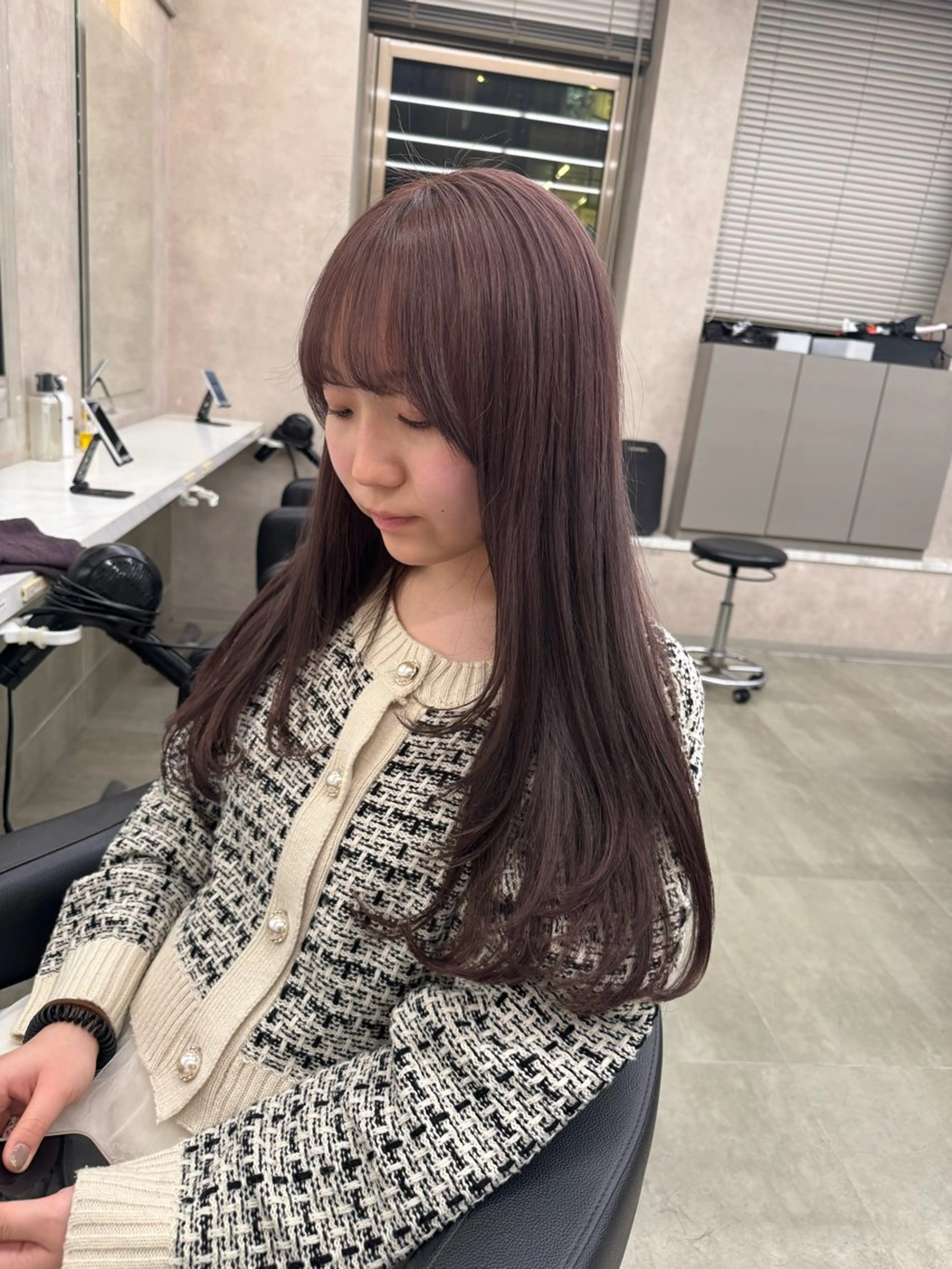 ロング カラー パーマ ヘアアレンジ メンズ キッズ 韓国系🇰🇷🩶 艶暗髪/MEIのヘアスタイル