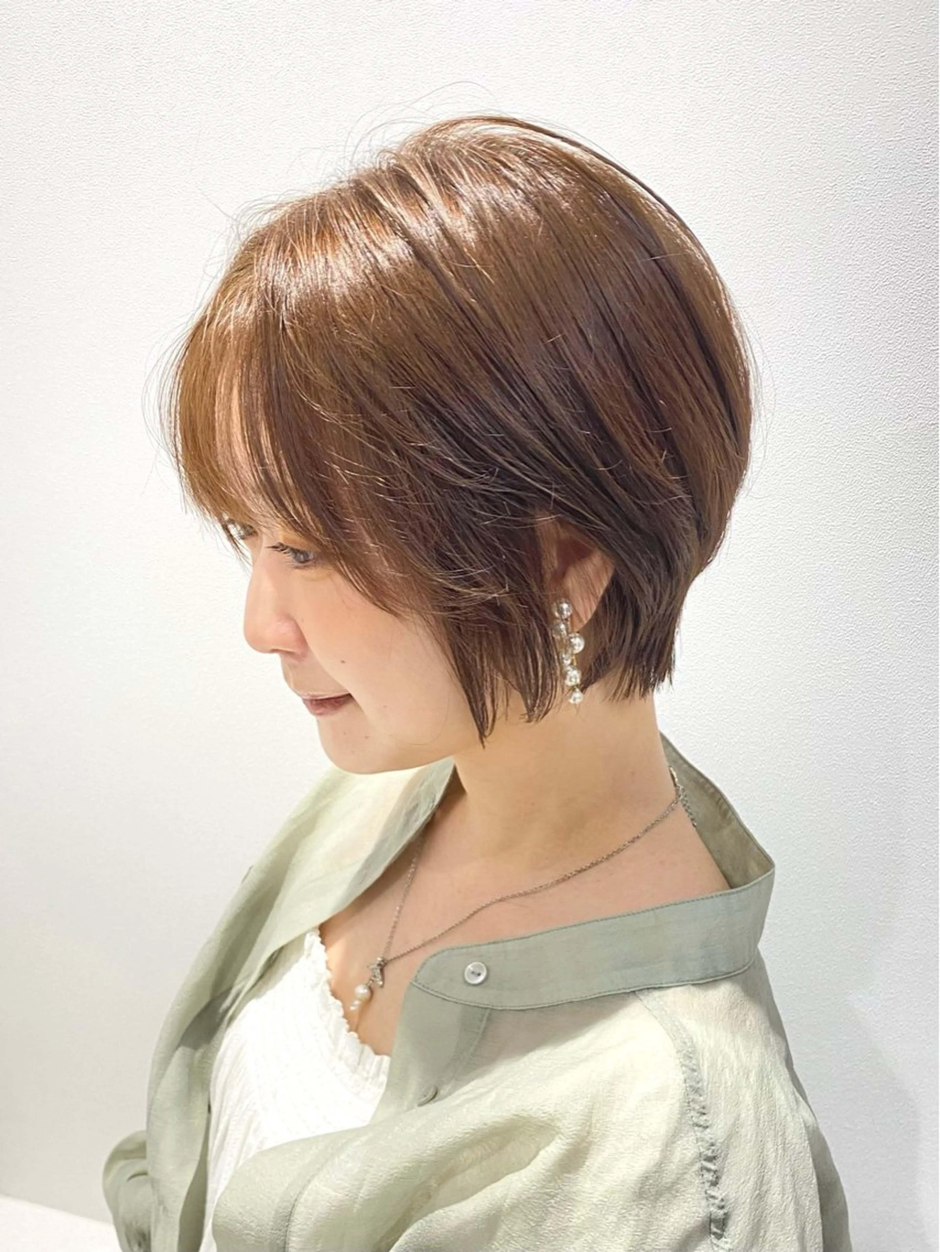 ショート カラー 絹髪質感TR💫 レイヤーカット/熊澤のヘアスタイル