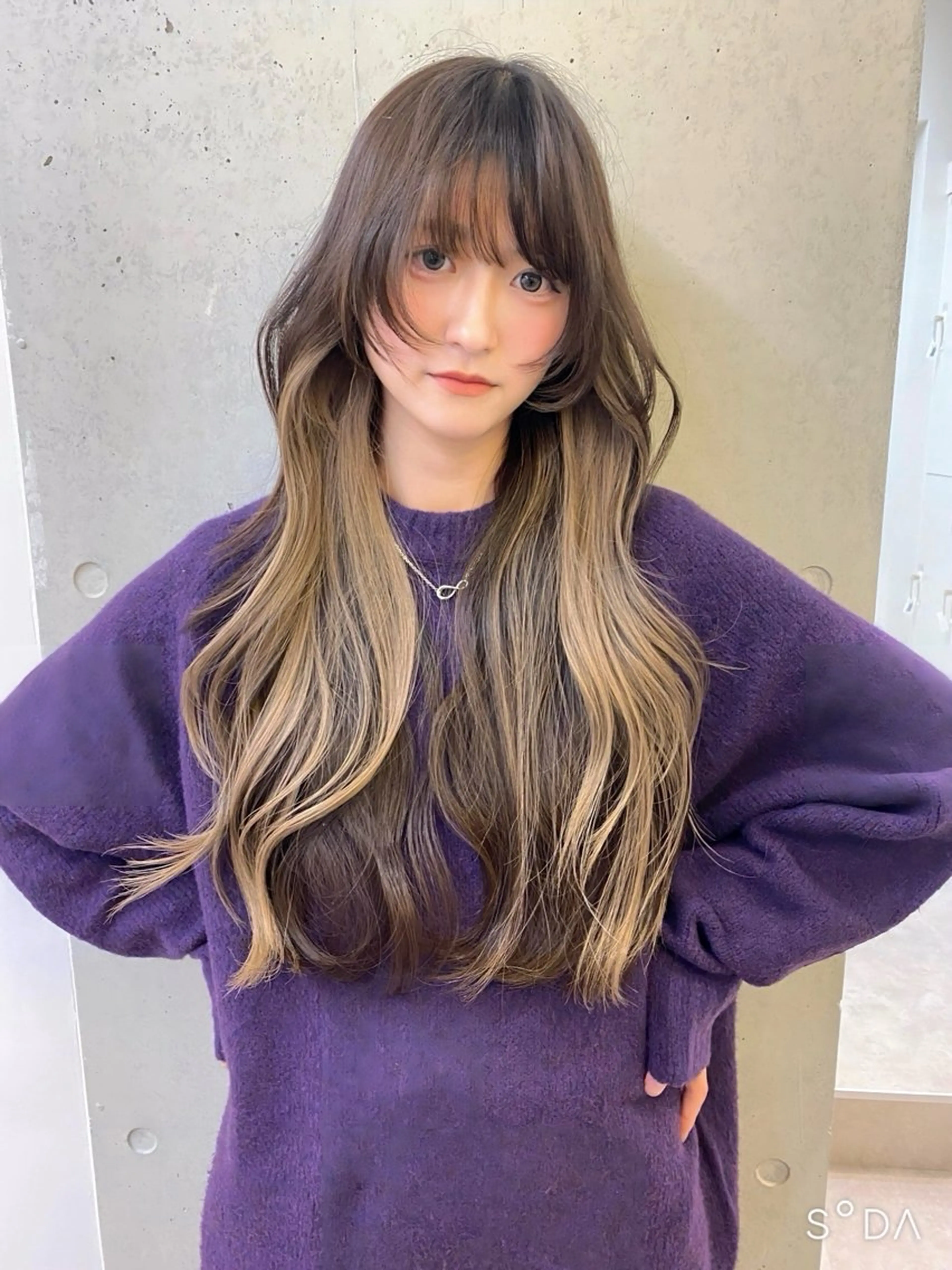 ロング カラー ヘアカラー トリートメント 韓国/レイヤー/艶髪 ルキアのヘアスタイル