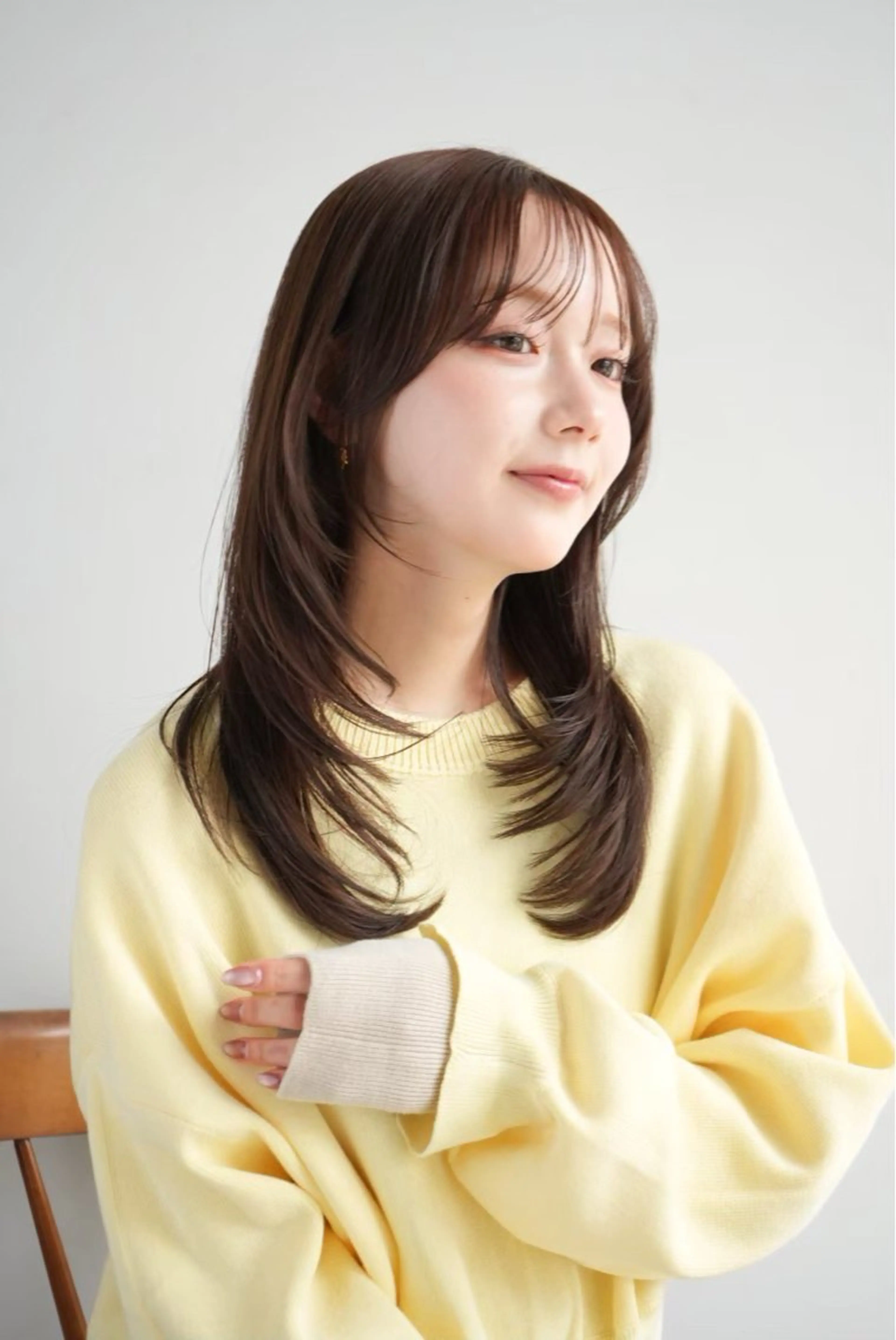 ミディアム カラー ボブ/レイヤー/暖色 カラー/モモカ🎀のヘアスタイル