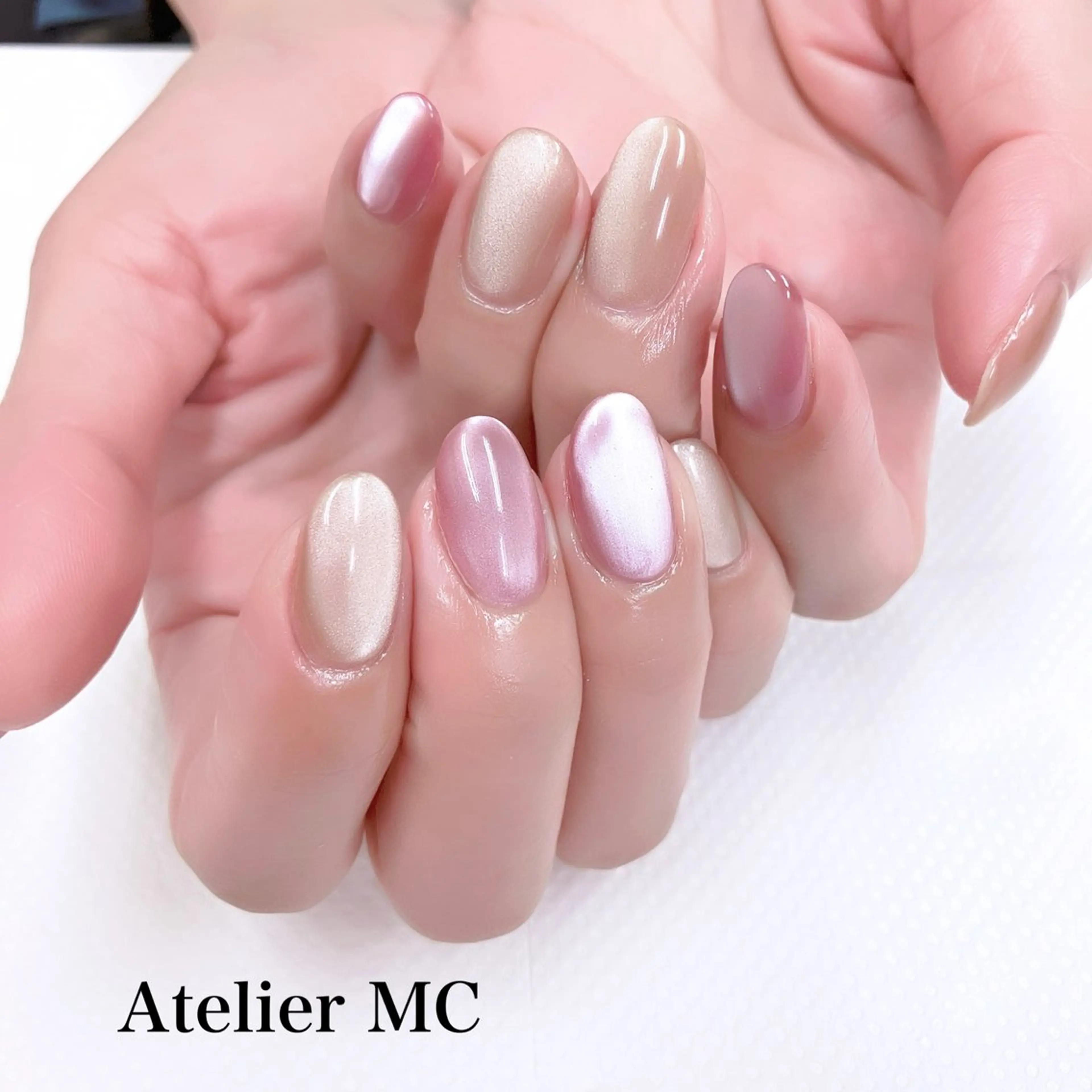 ネイル マグネットネイル ハンドネイル アトリエ エムシー 【新富町・東銀座】のネイルデザイン