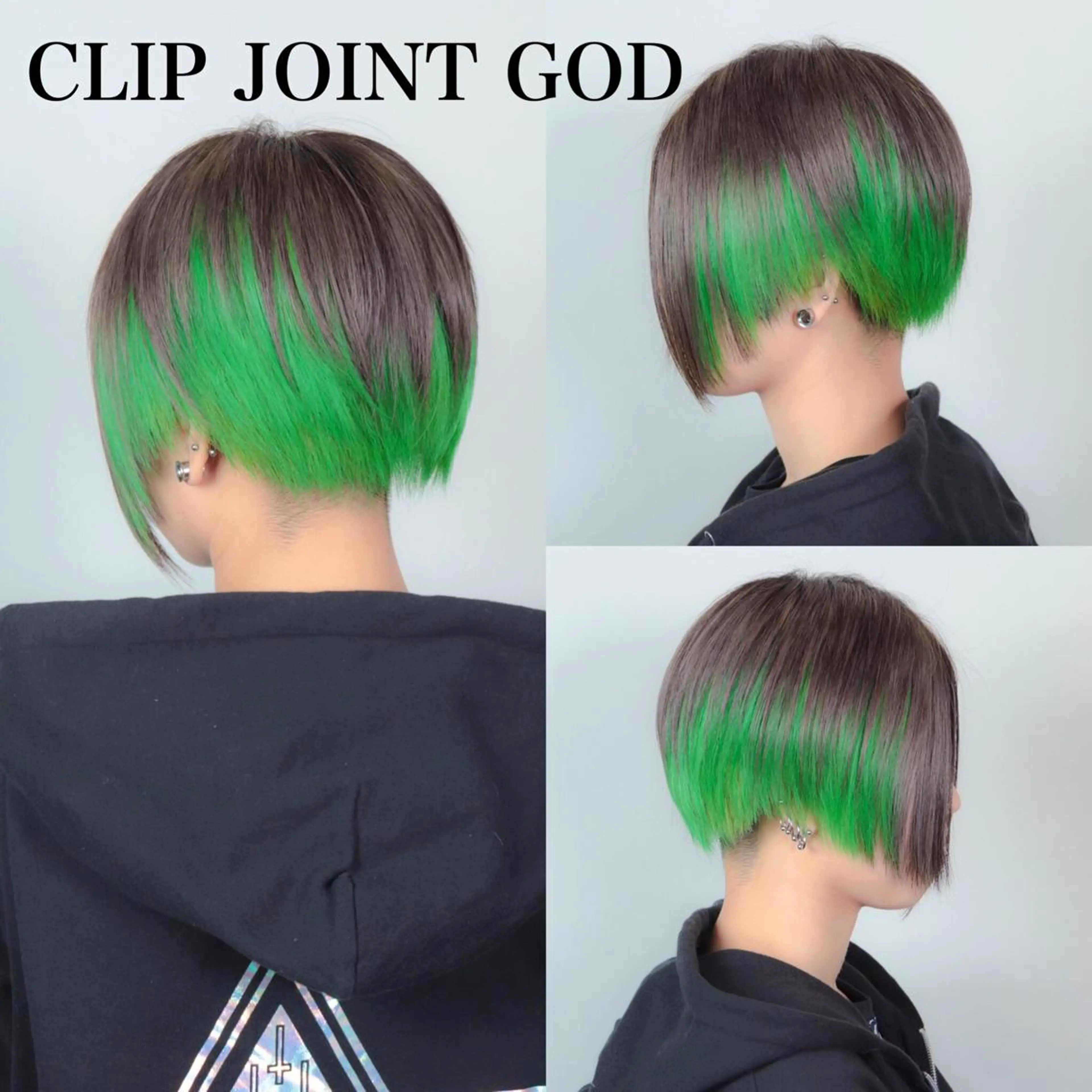 ショート カラー アッシュ ツートーンカラー ヘアカラー 今泉 周のヘアスタイル