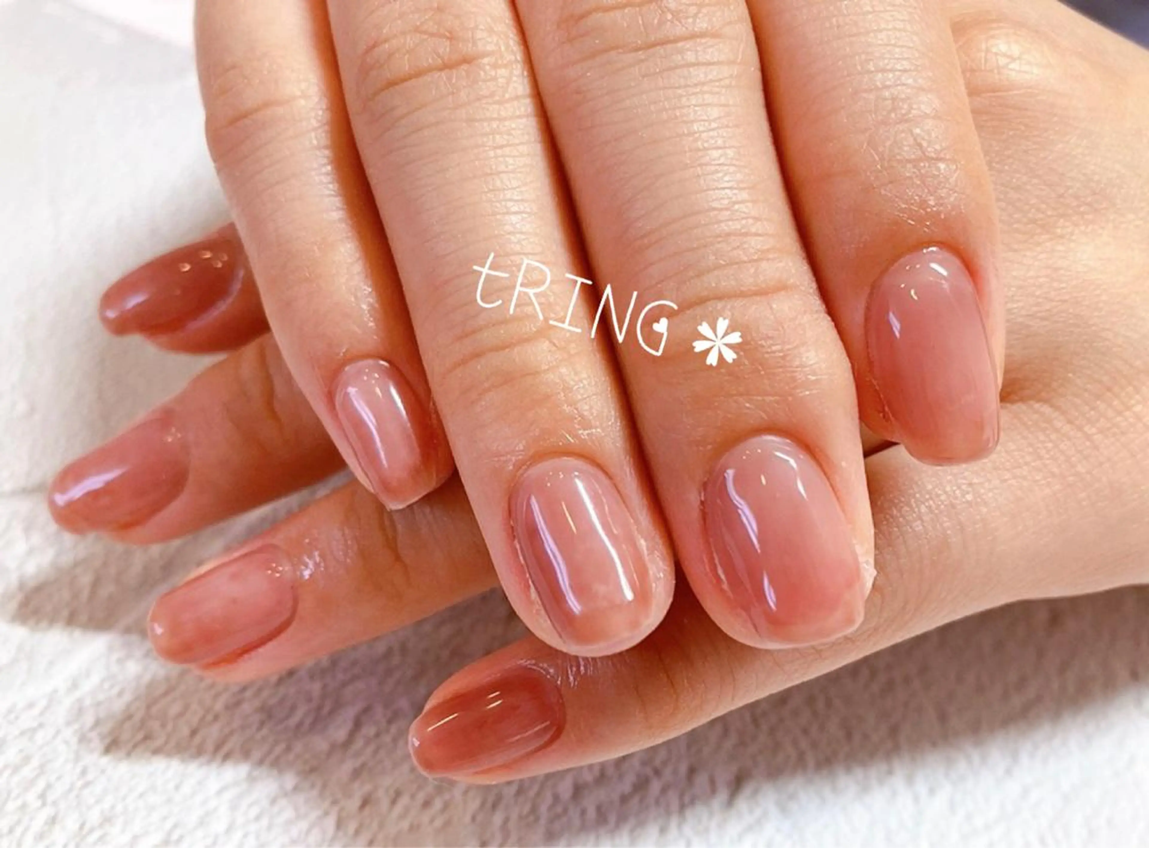 ネイル ハンドネイル tRING＊ しいの木台のネイルデザイン