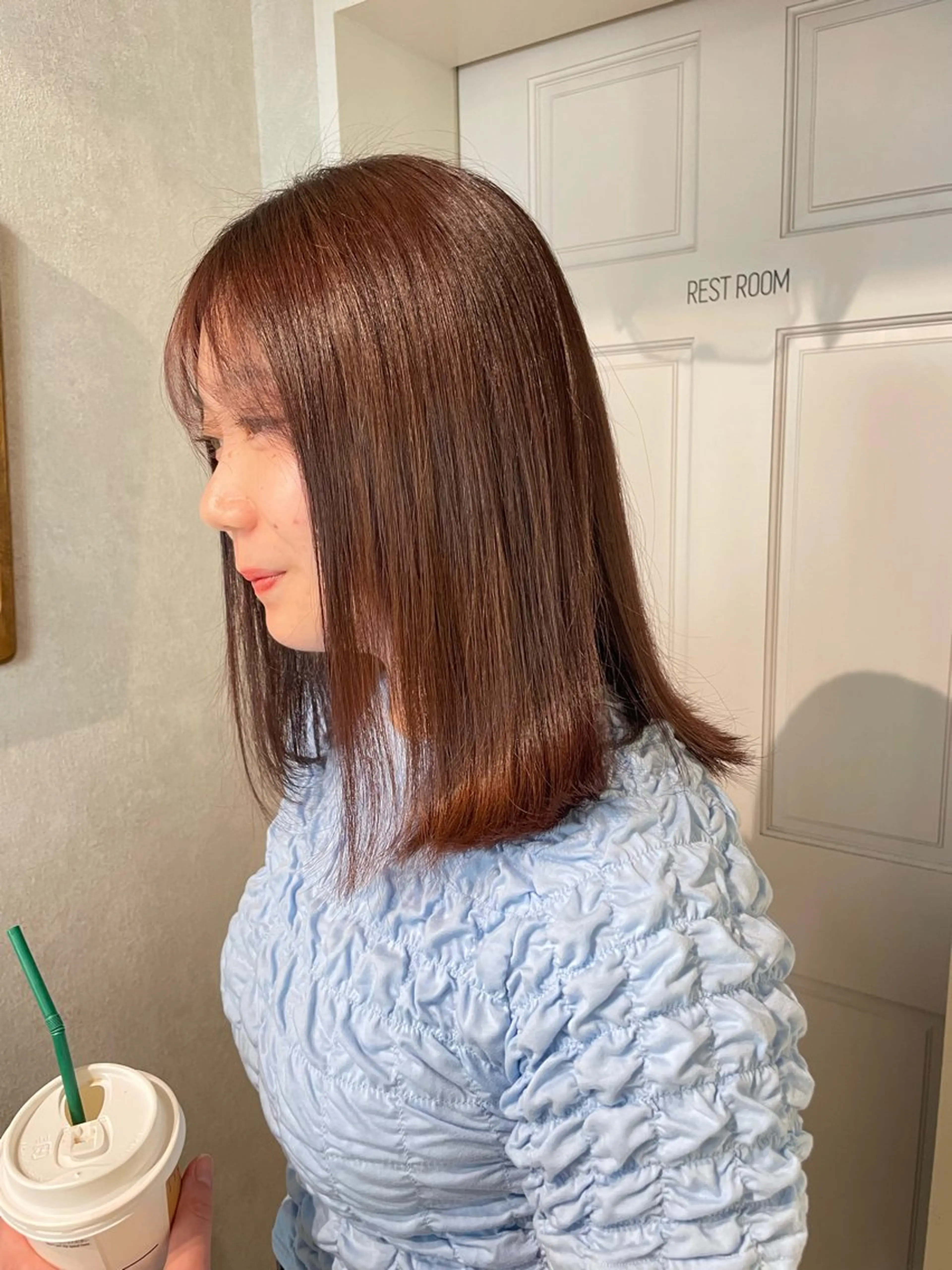 ミディアム カラー ブラウンカラー 髪質改善 トリートメント ヘアカラー トリートメント ナチュラル透明感🌱 小山美樹子のヘアスタイル