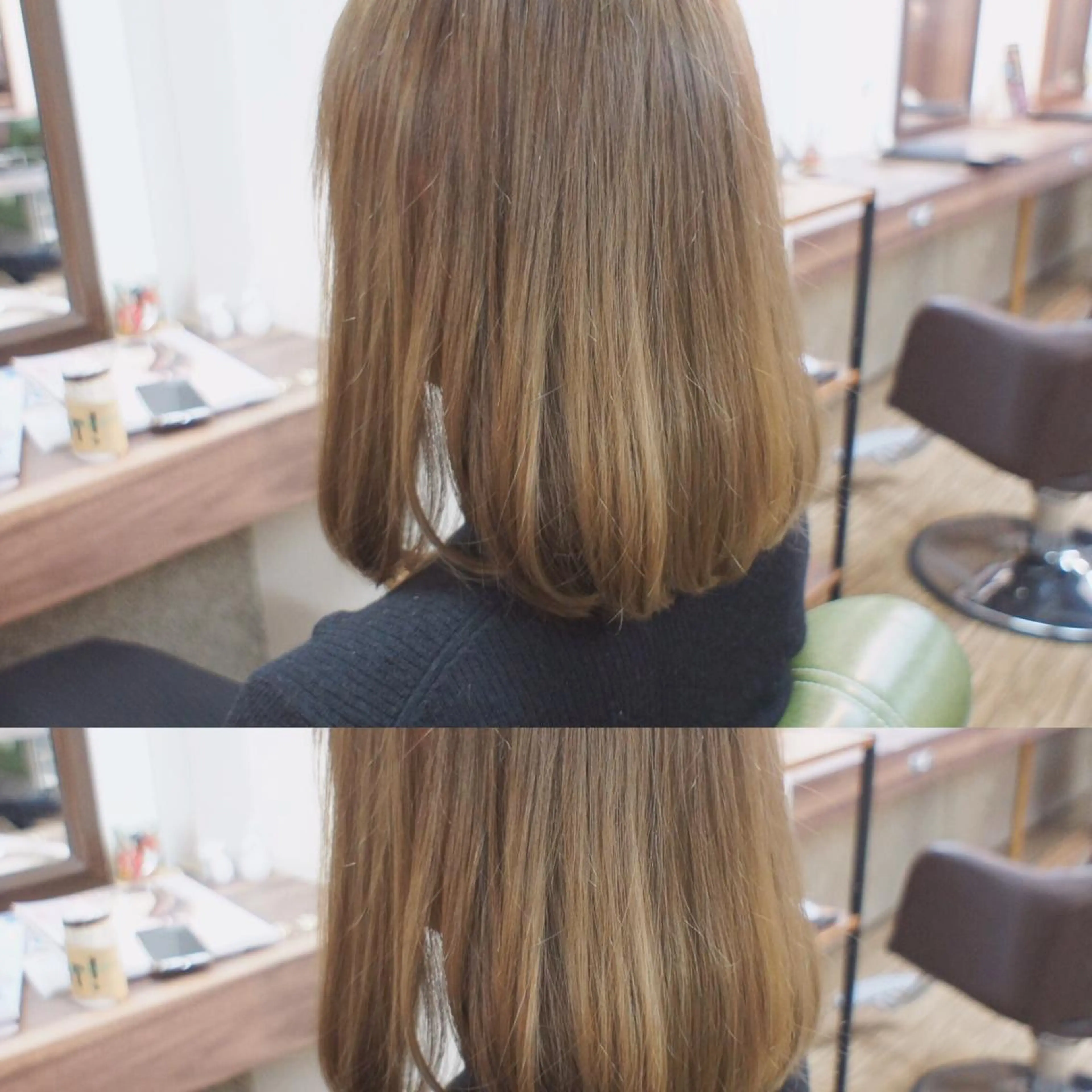 ミディアム カラー パーマ ヘアアレンジ 🟦髪質改善6年 💊YAMAMOTOのヘアスタイル