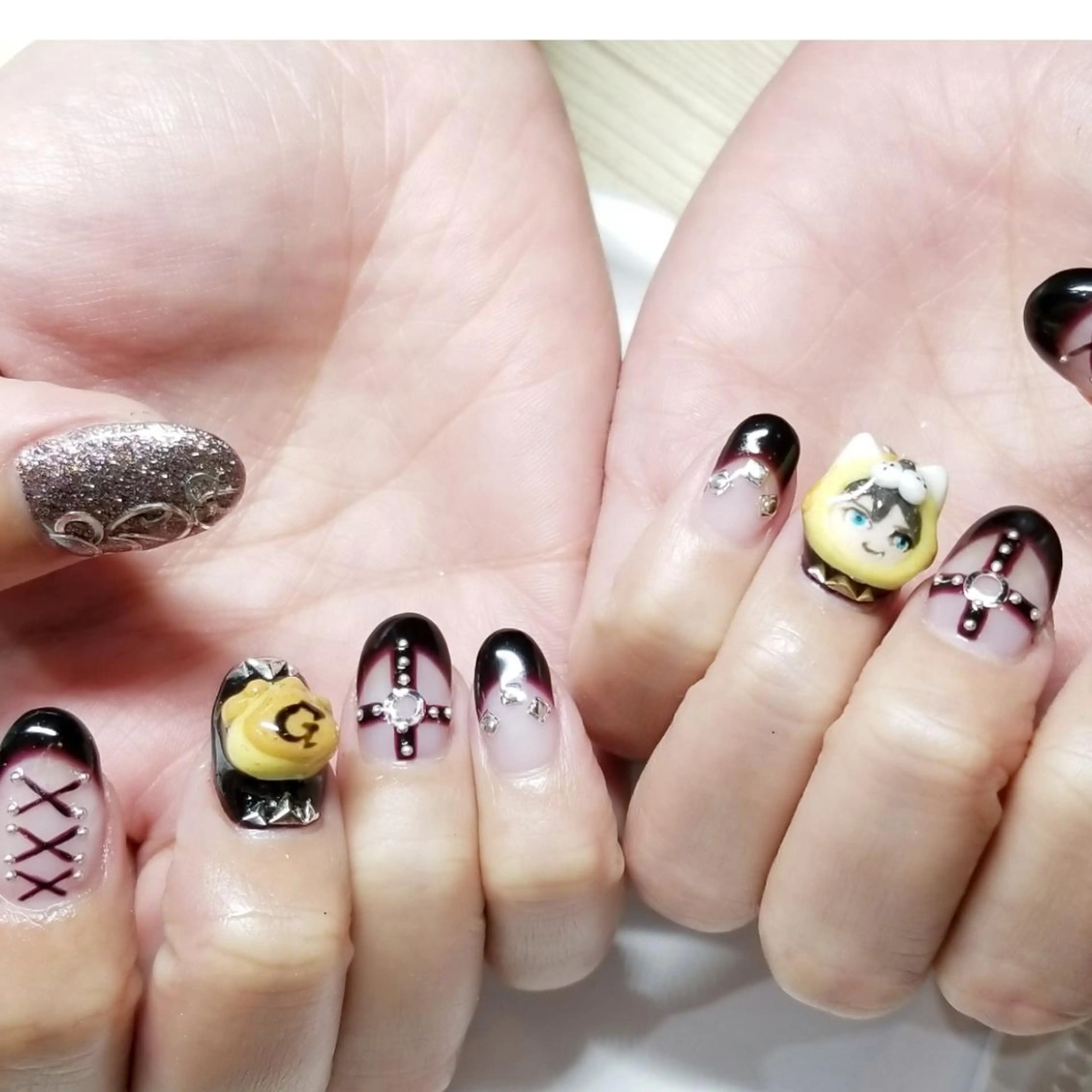 ネイル 持ち込み ぷっくりネイル おで@ oderi_nailのネイルデザイン