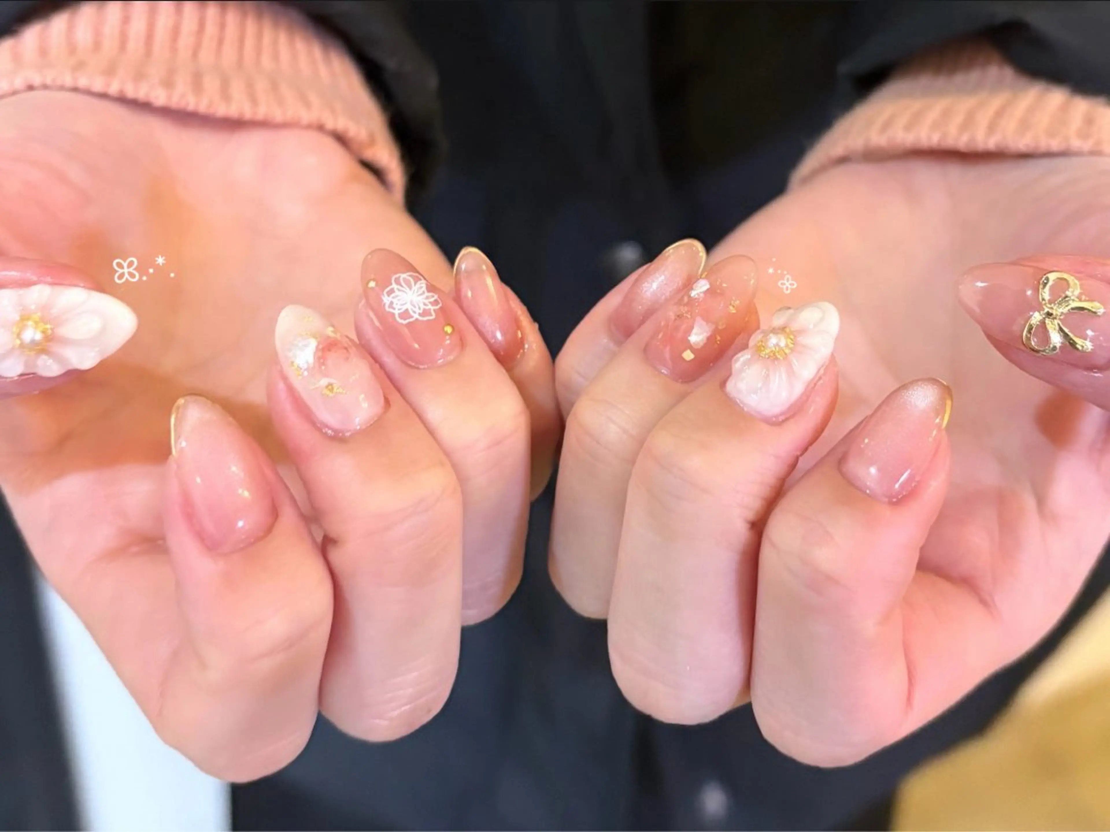 ネイル ジェルネイル マグネットネイル パラジェル ぷっくりネイル ハンドネイル EmaNail 肥後橋店🤍YURIのネイルデザイン