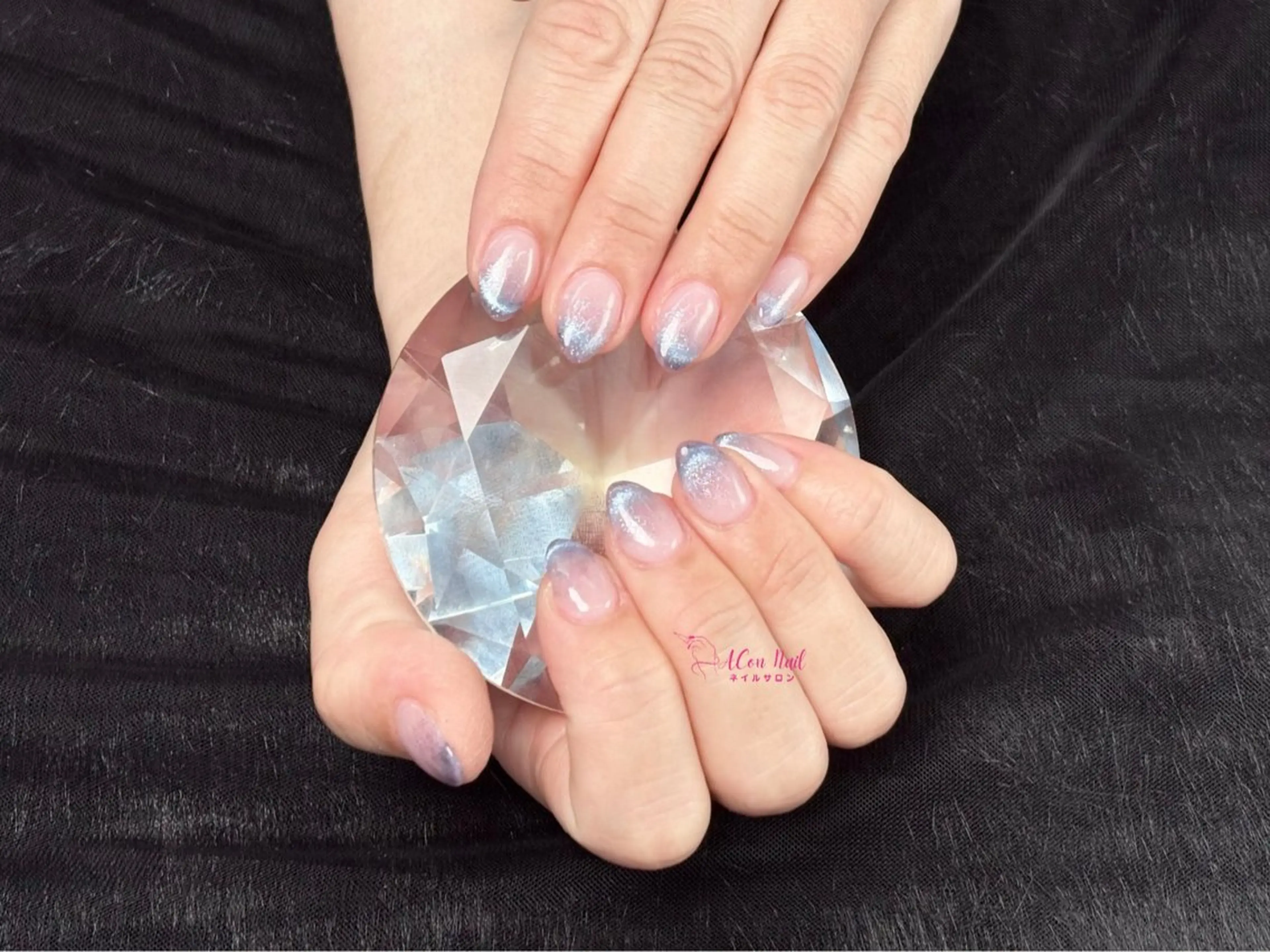 ネイル 桜ネイル 長さ出し フラワーネイル フレンチネイル ジェルネイル ハンドネイル ACon NailSalonのネイルデザイン