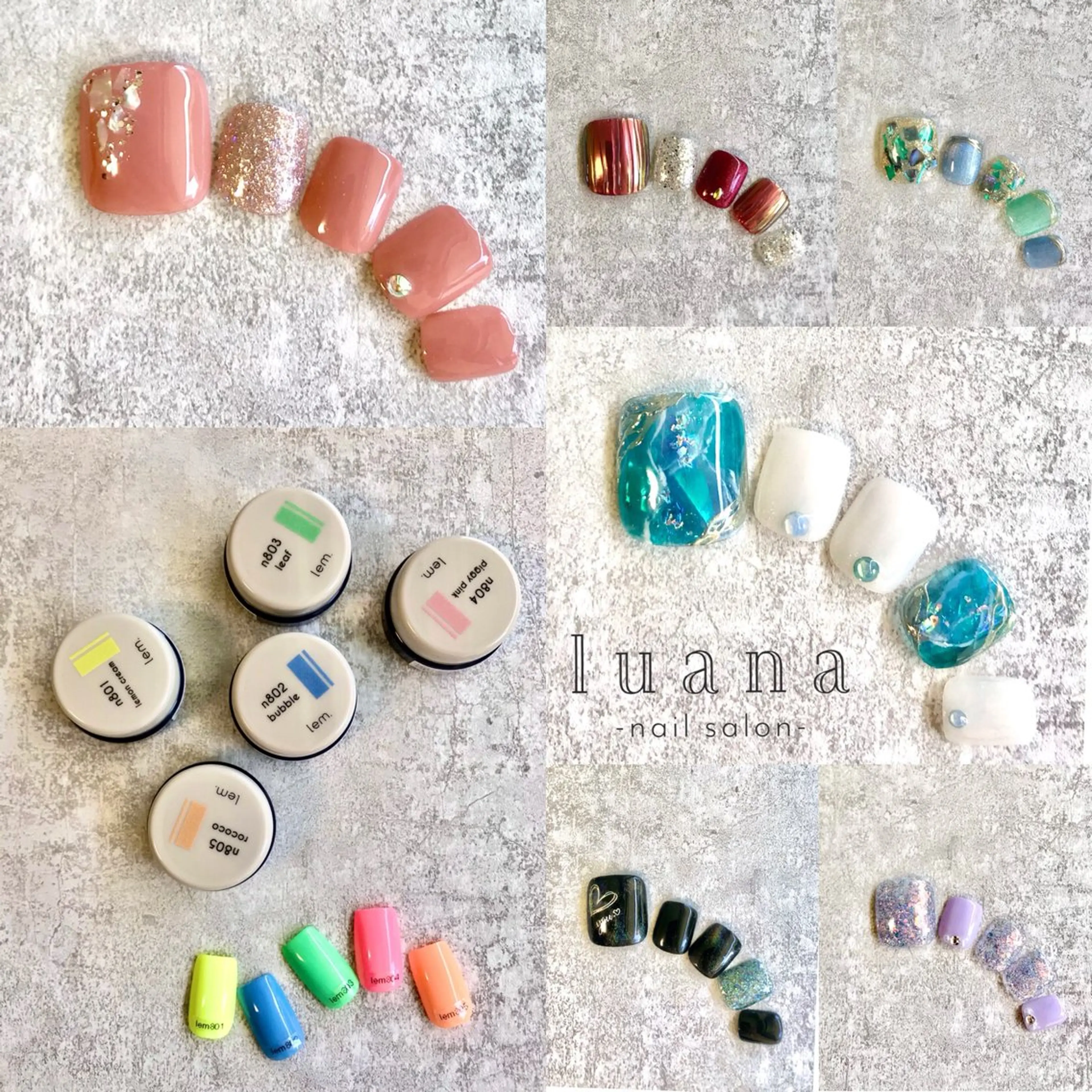 ネイル フットネイル luana ネイルサロンのネイルデザイン