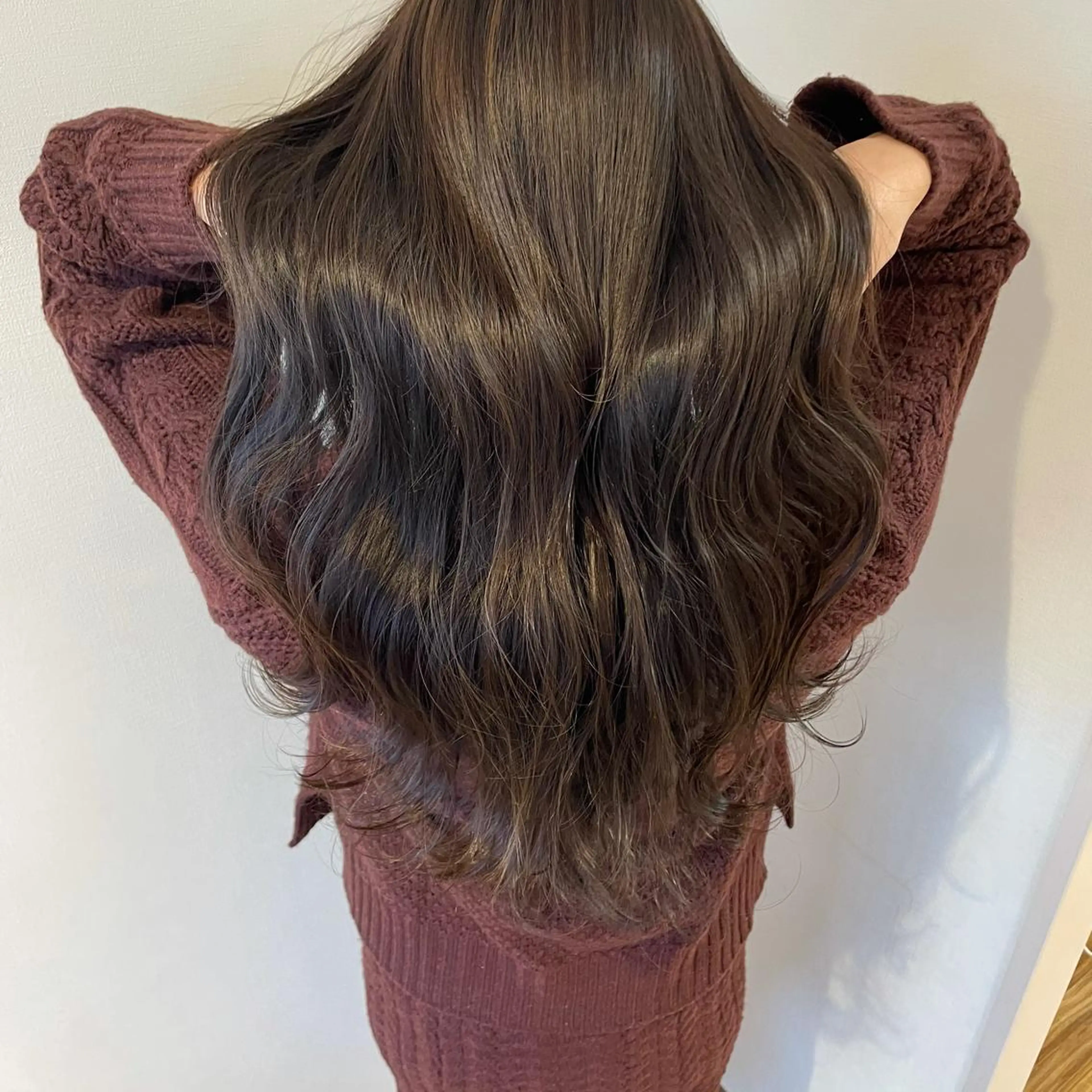 ロング アッシュ アッシュグレー アッシュグレージュ ヘアカラー トリートメント ヘッドスパ ☁️Stylist Karin☁️のヘアスタイル