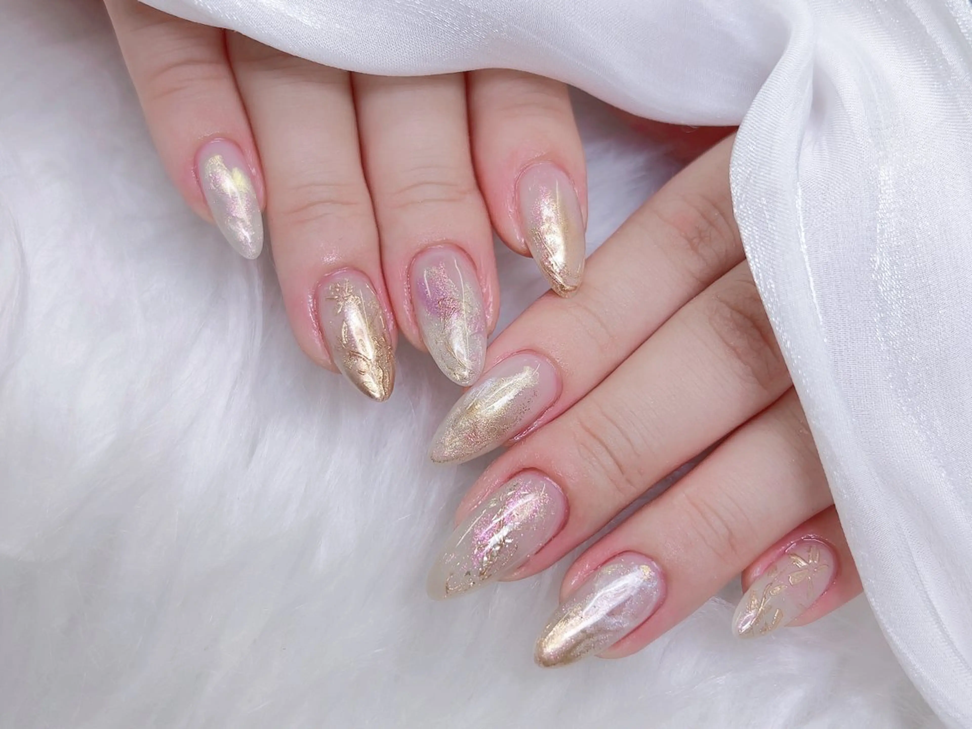 ネイル ハンドネイル M🌷nail 長さだし専門店のネイルデザイン