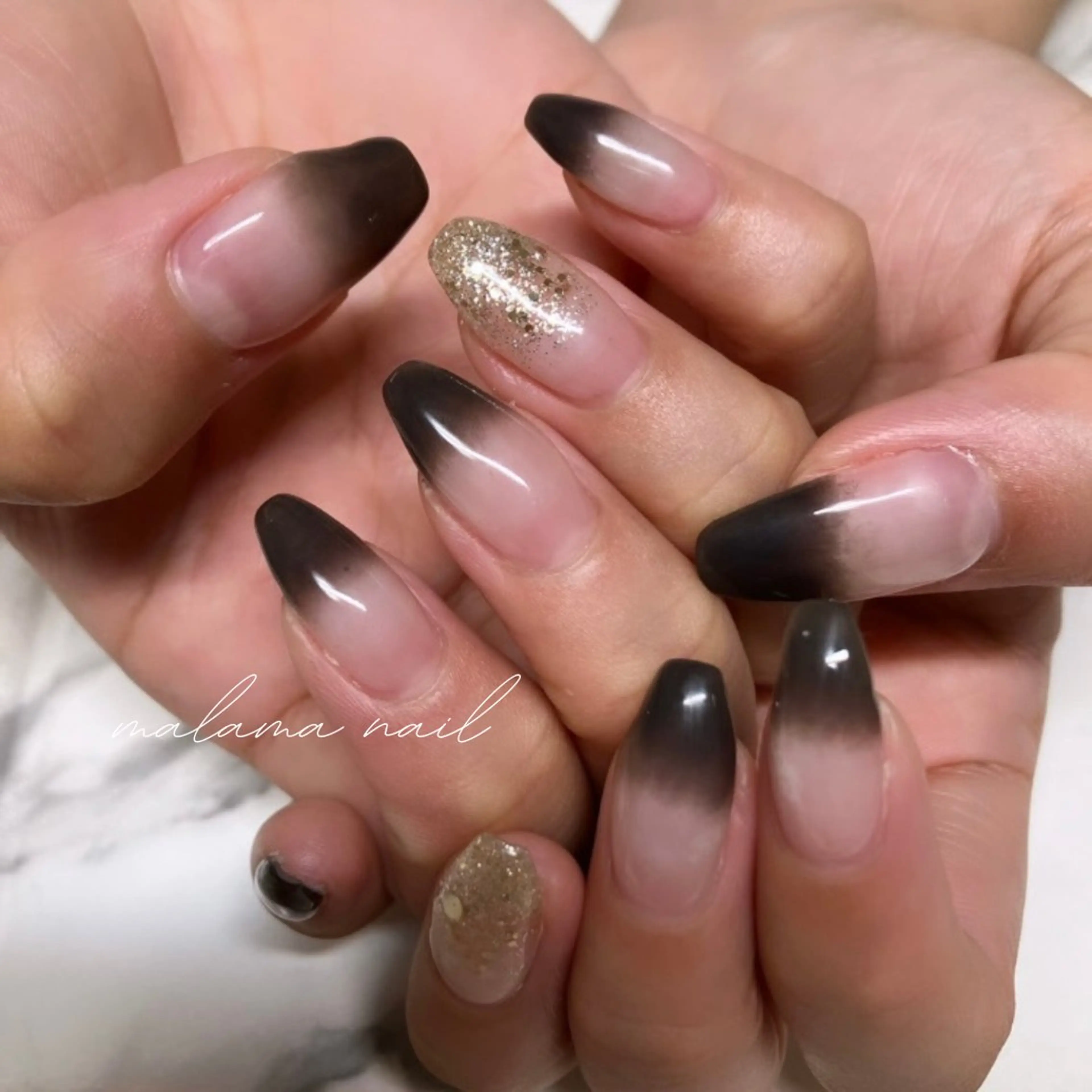 ネイル アートネイル グラデーション MALAMA NAILのネイルデザイン