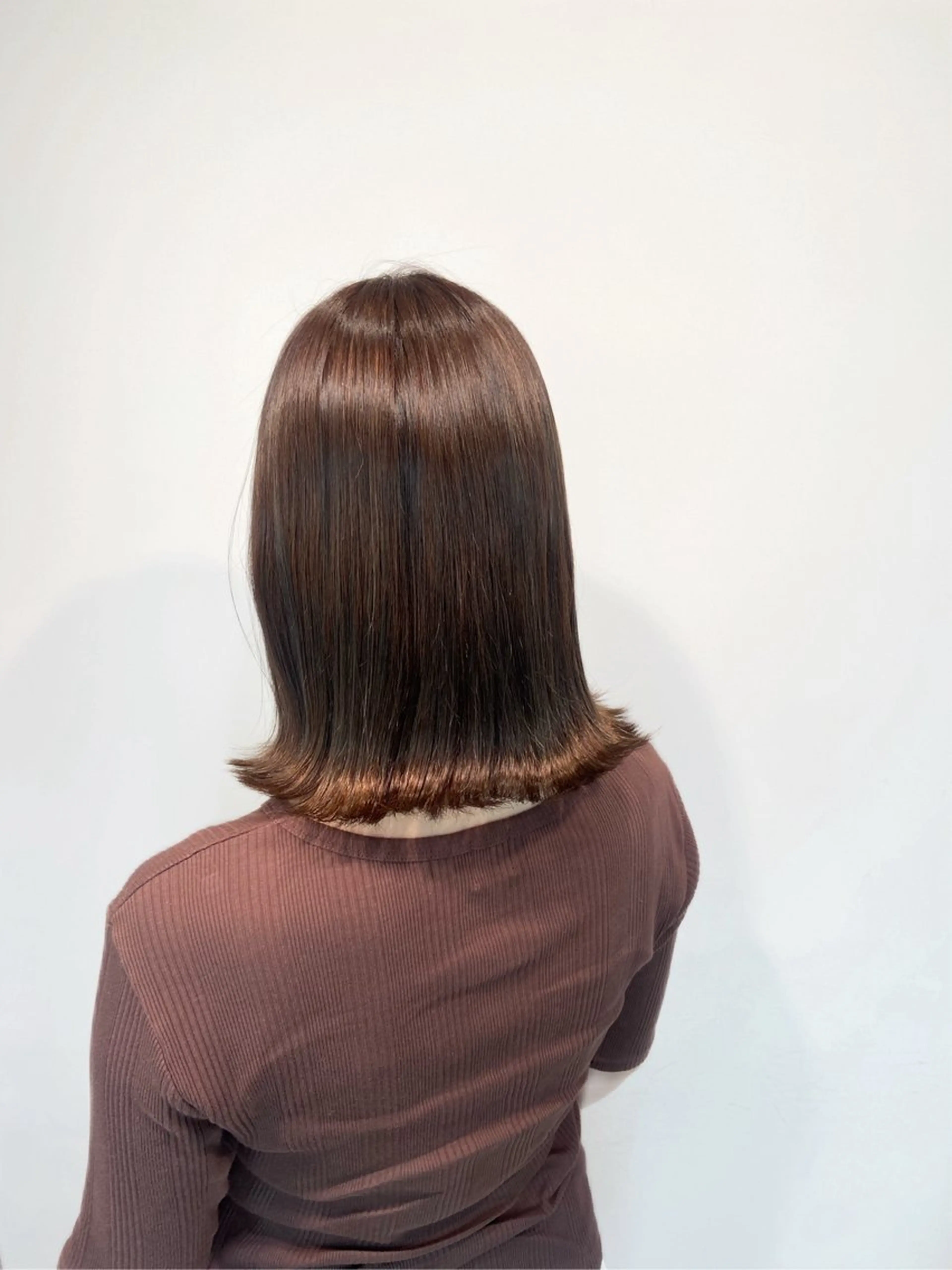 ミディアム カラー ハイライトカラー ハイライト 外ハネヘア 末吉 帆華 AMELY呉服町店のヘアスタイル