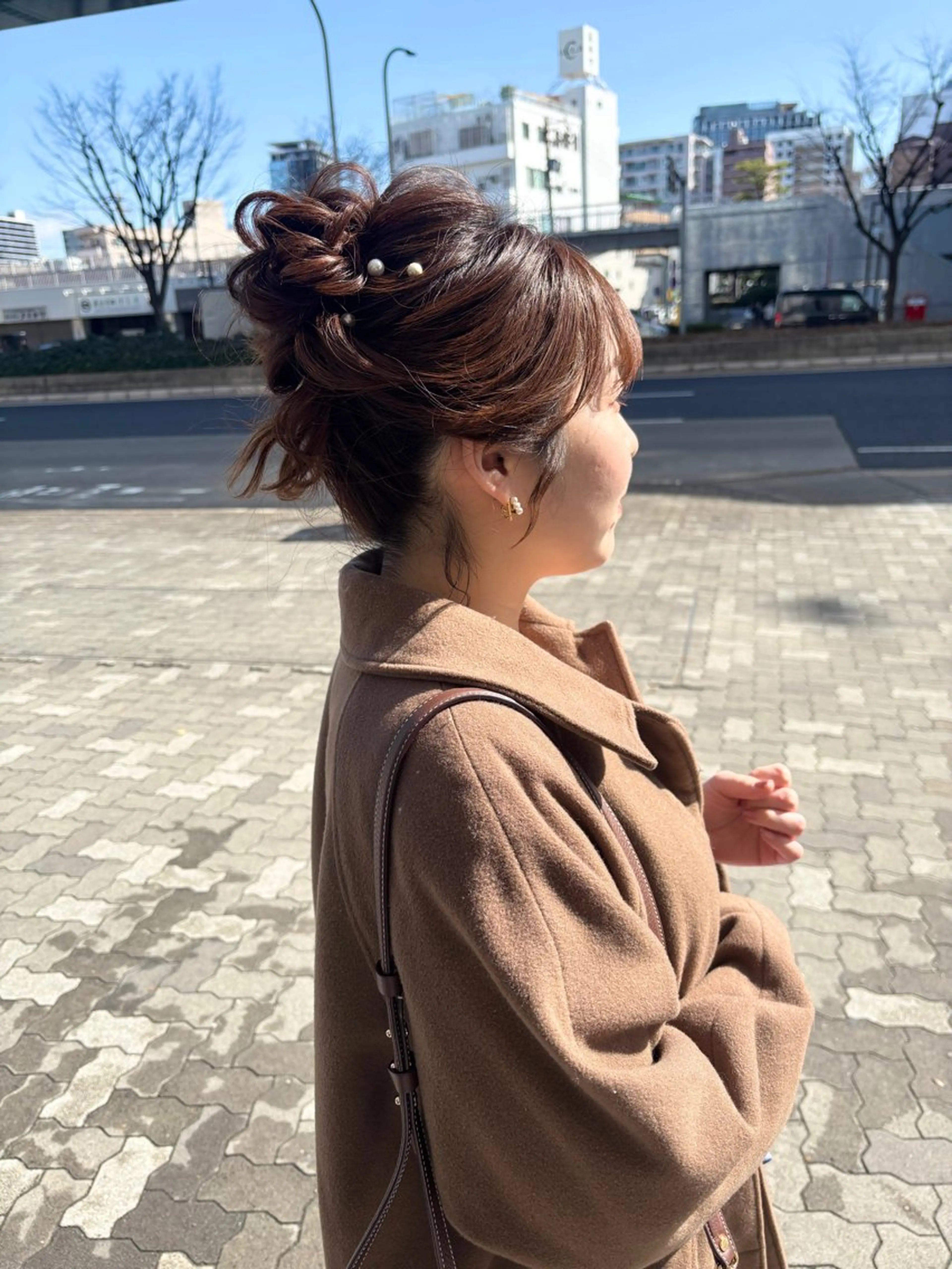 ミディアム え りのヘアスタイル