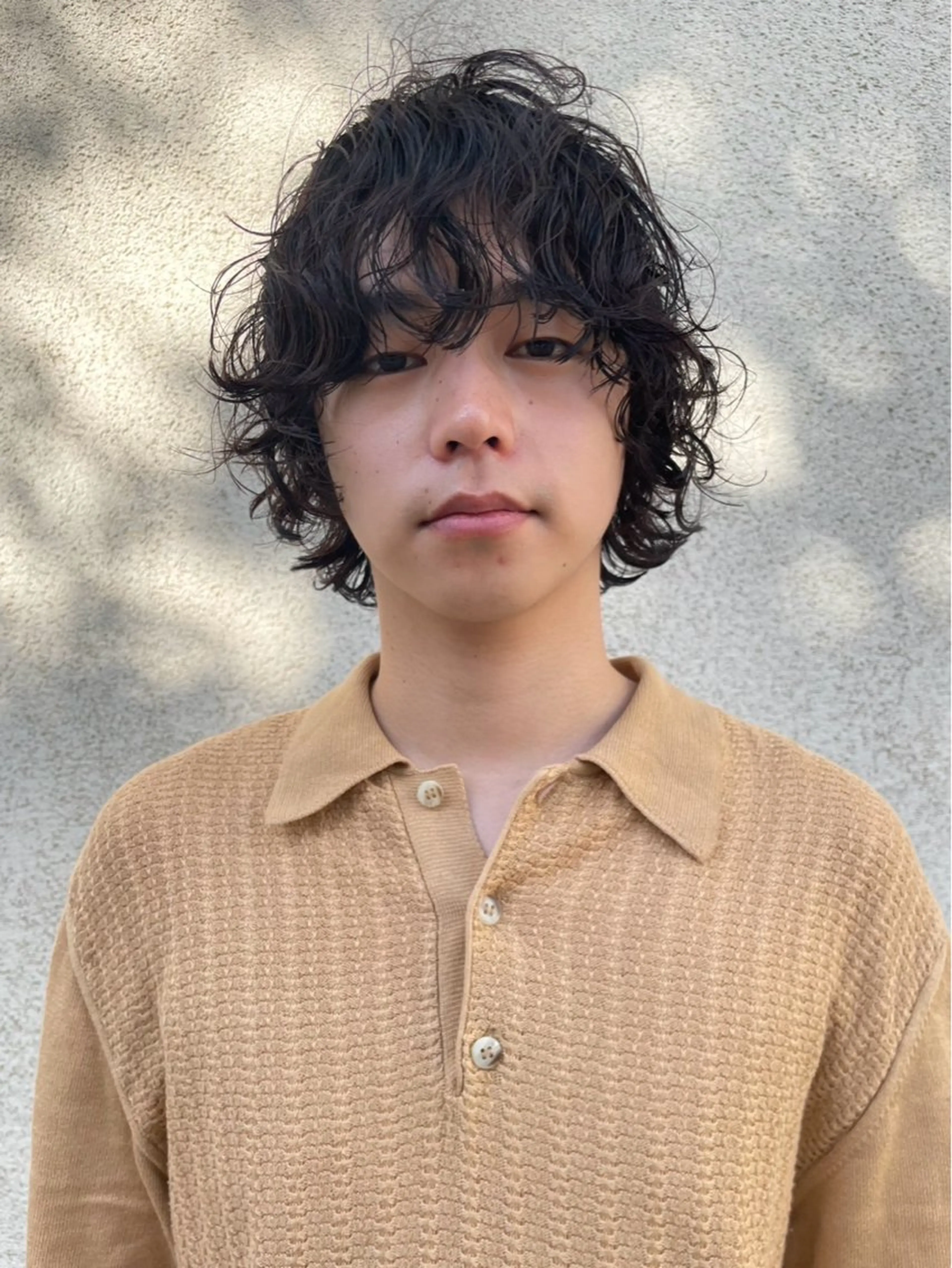 ショート パーマ メンズ ショートボブ メンズブリーチ メンズハイライト メンズインナーカラー メンズ韓国風 カット パーマ CEINE PATHのヘアスタイル