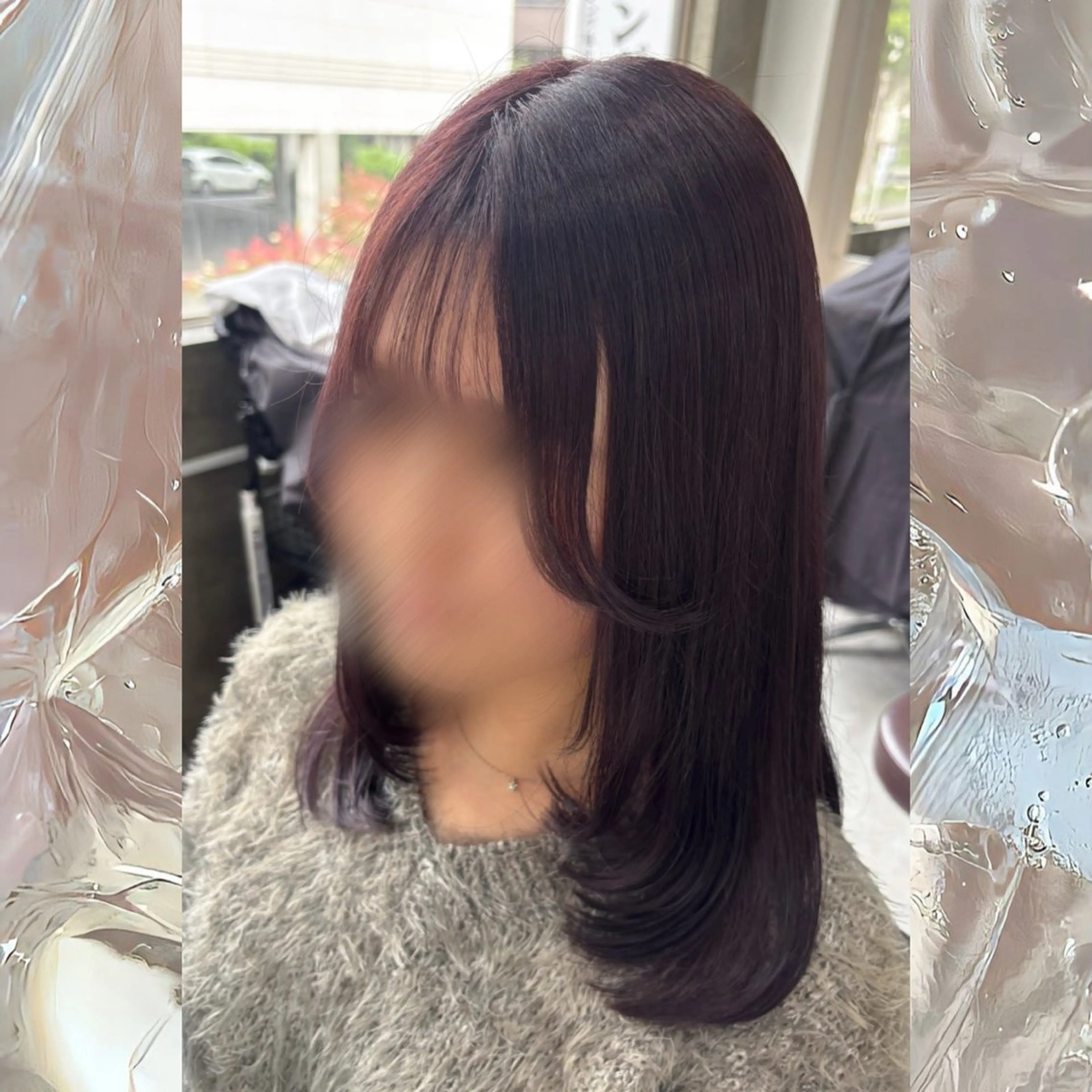 ミディアム カット ヘアカラー 河原 彩心【練習モデル】のヘアスタイル