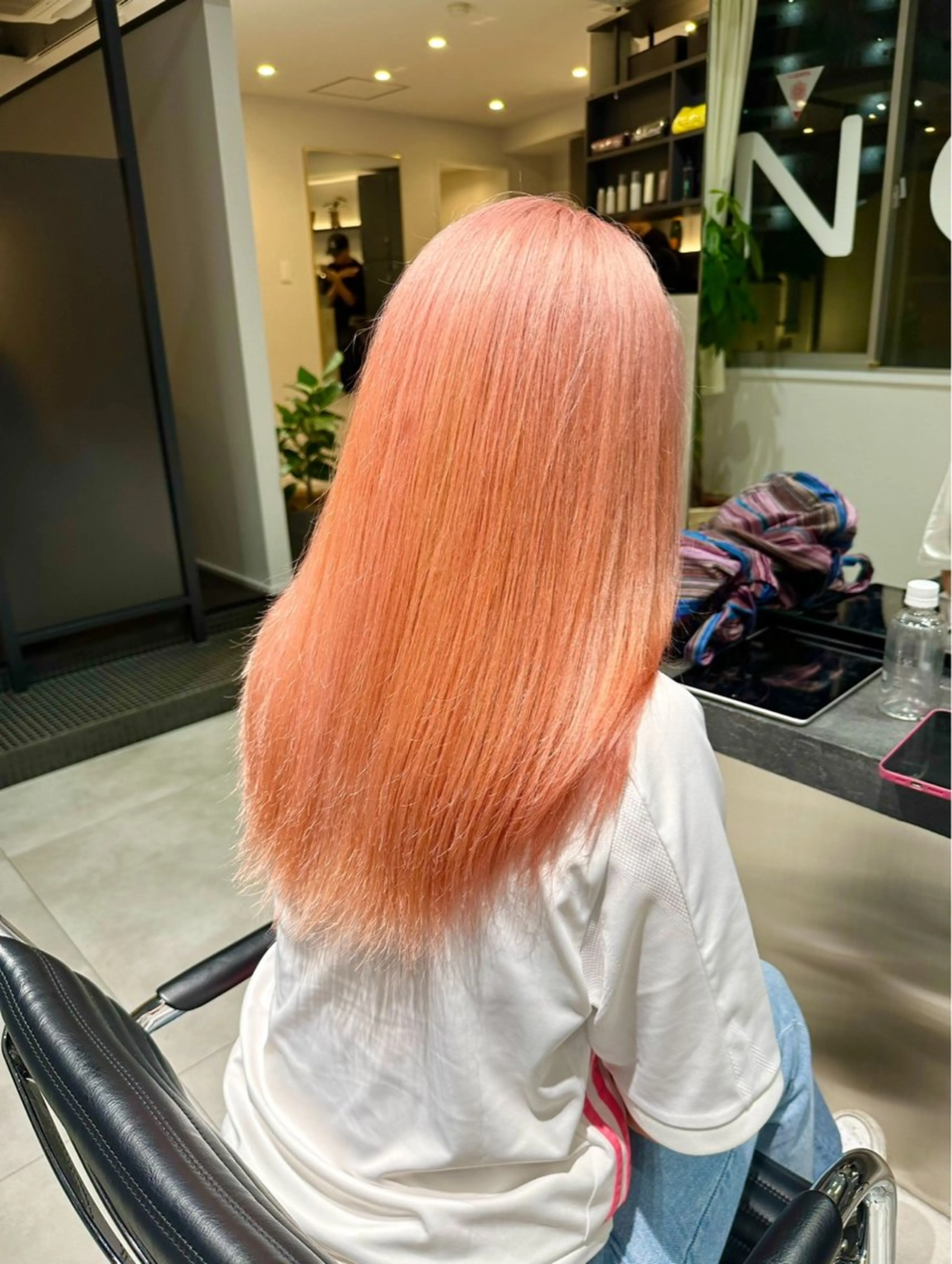 ロング ロング ヘアカラー トリートメント 💎ケアブリーチ💎 艶カラー/ふうとのヘアスタイル