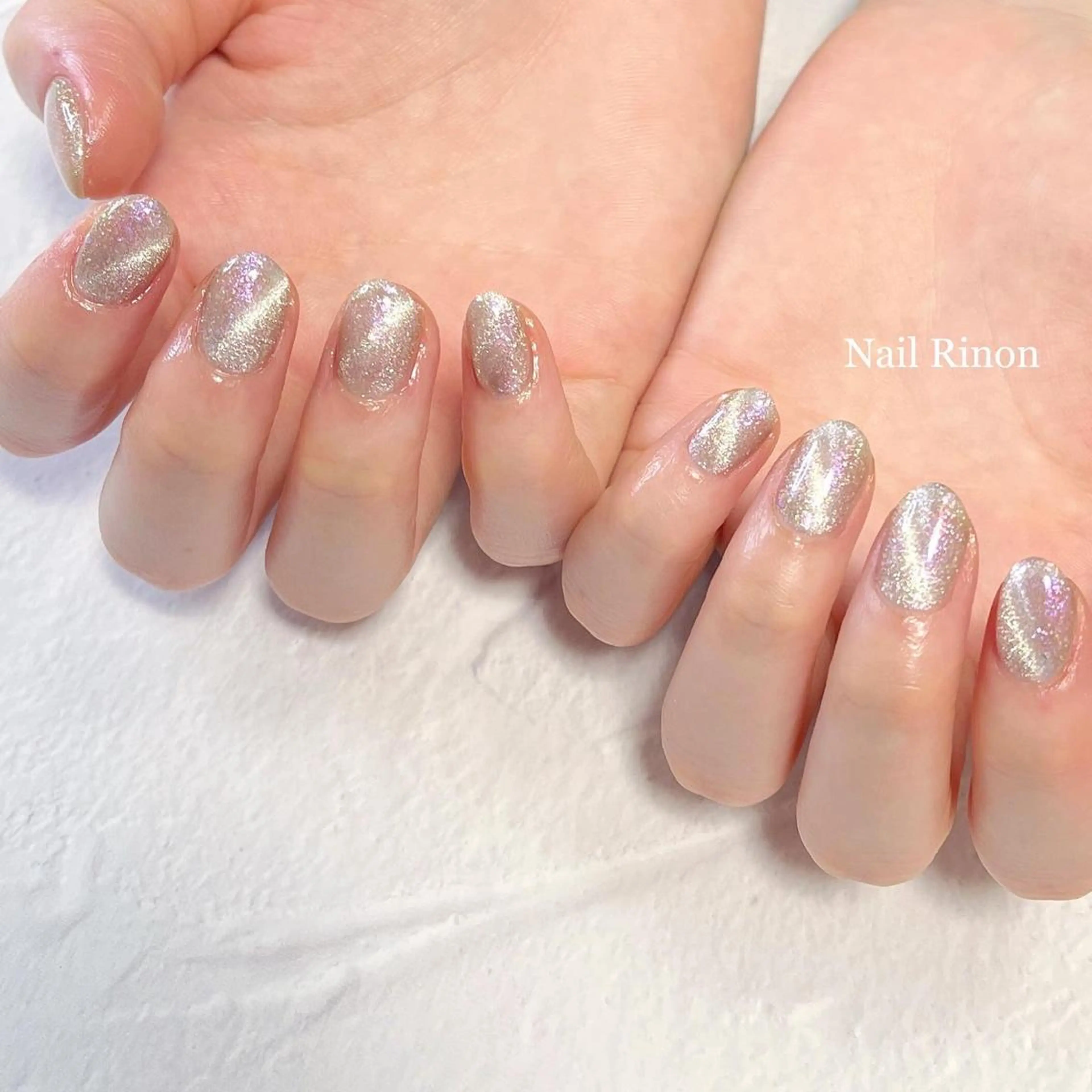 ネイル キラキラネイル ラメ(グリッター) マグネットネイル ハンドネイル Nail Rinonのネイルデザイン