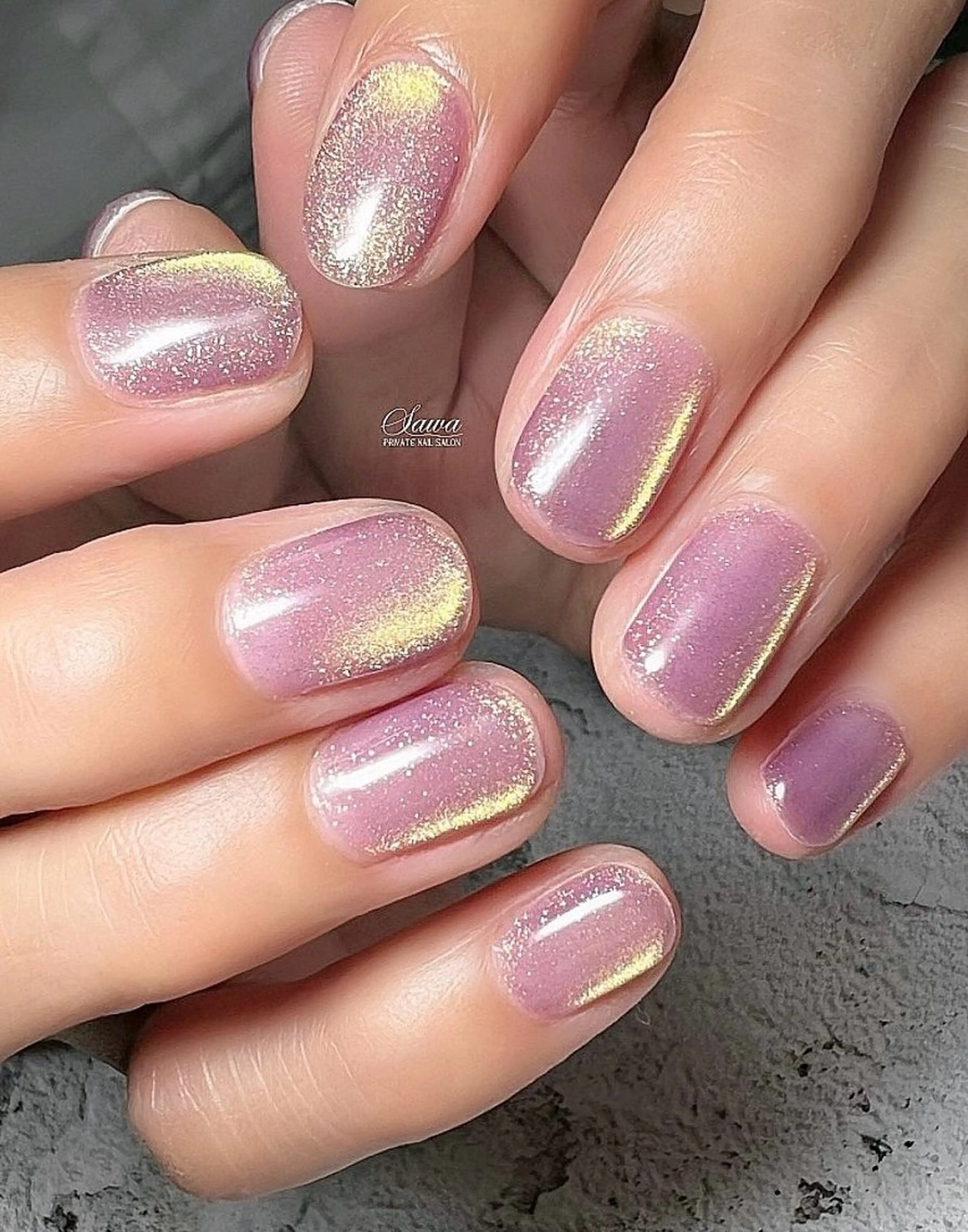 ネイル マグネットネイル ワンカラーネイル KUON 野澤 実加のネイルデザイン