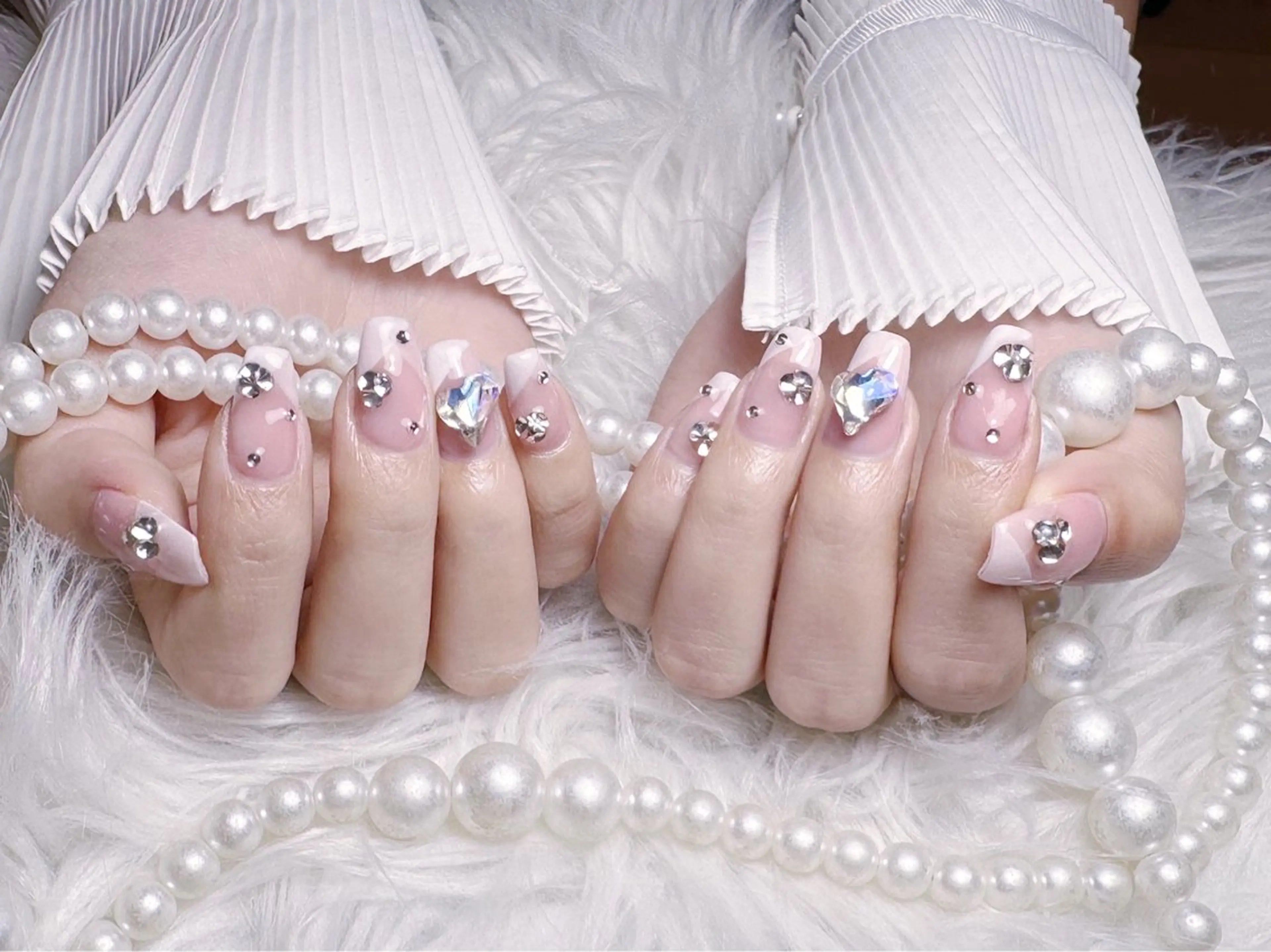 ネイル ☁️Minmin Tsuki💙🩵のネイルデザイン