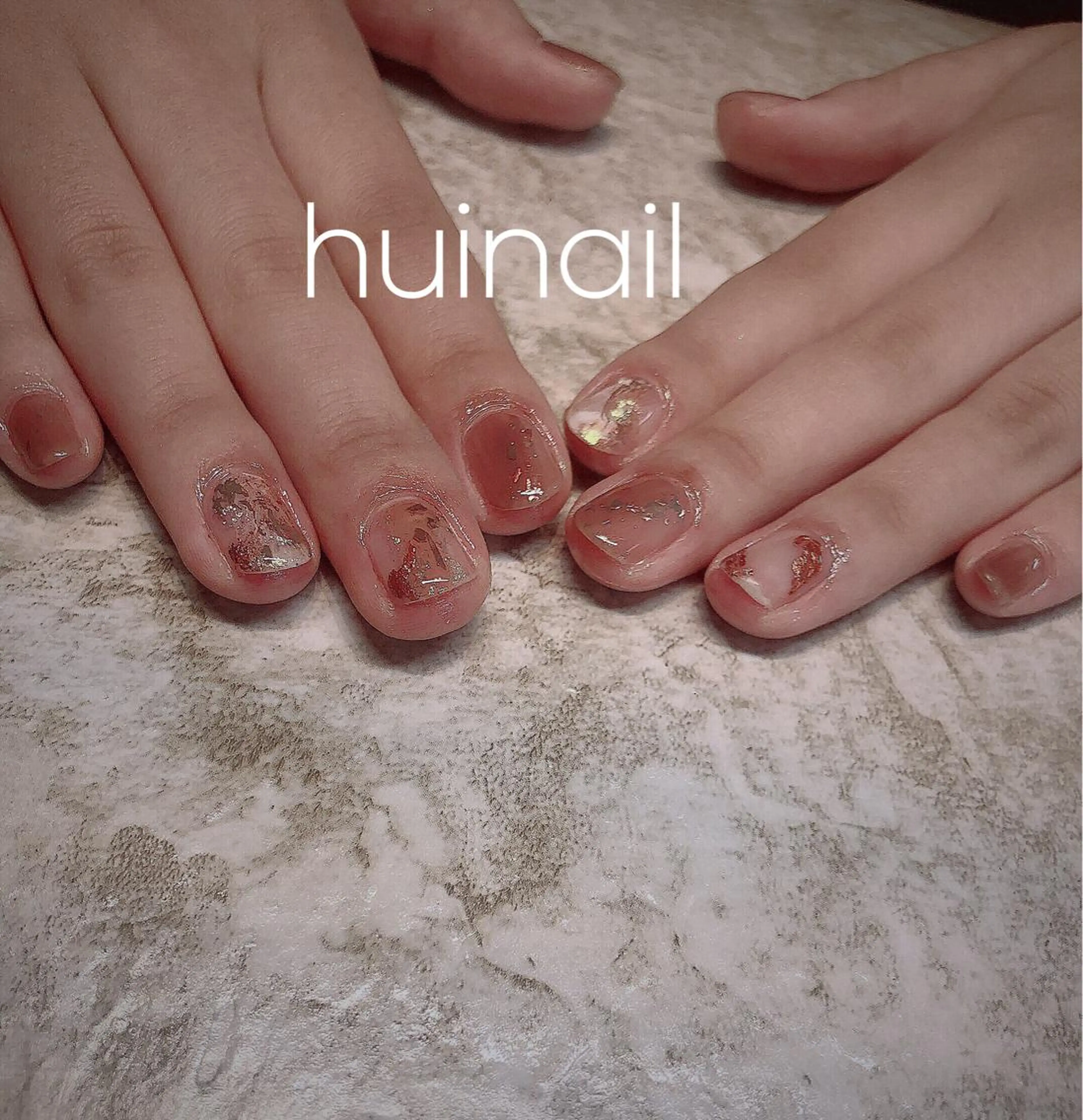 ショート めぐみのネイルサロン スタッフ練習のネイルデザイン