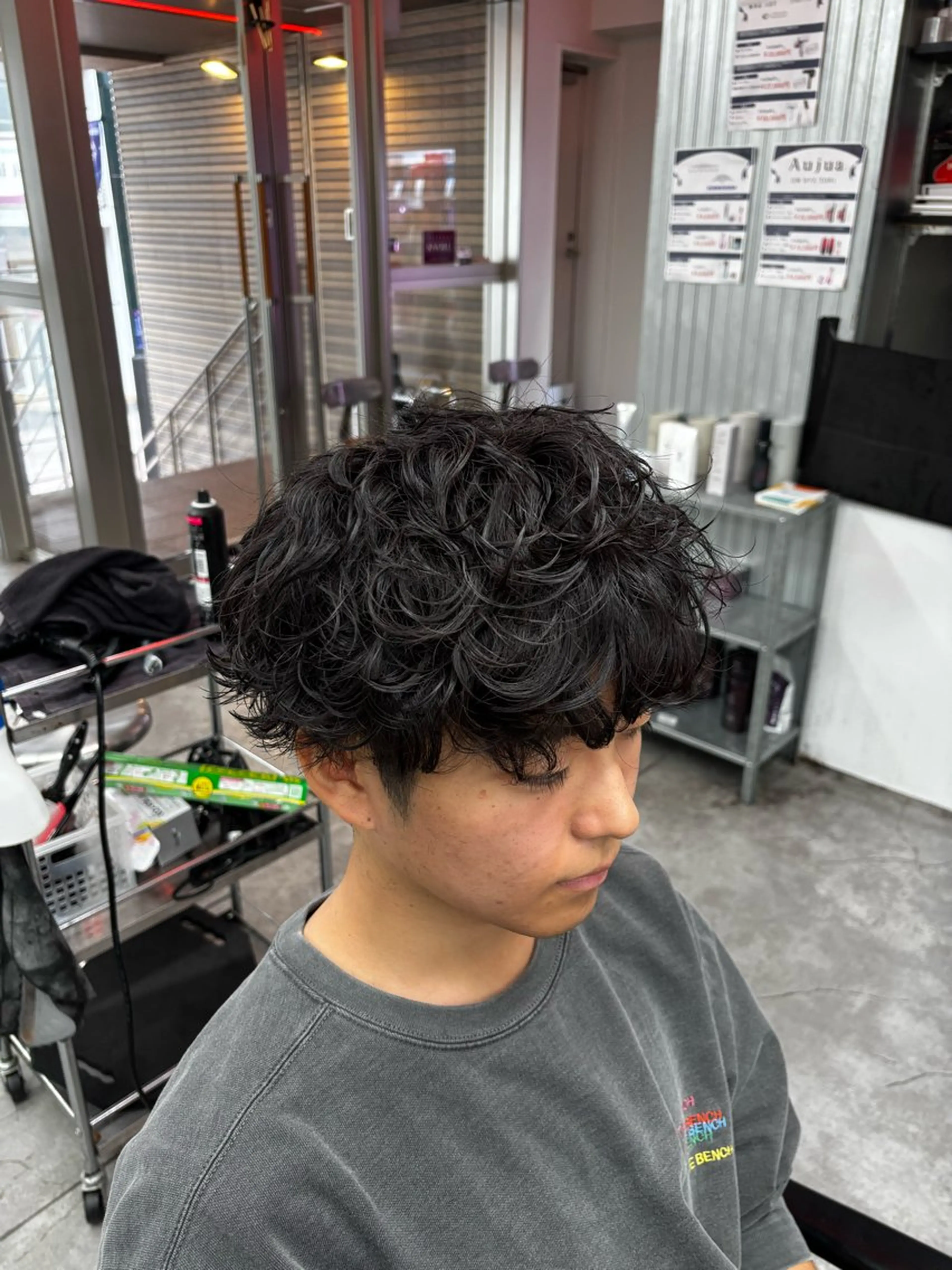 パーマ メンズ カット パーマ メンズ特化✨️ 韓国風パーマ🔥一八のヘアスタイル
