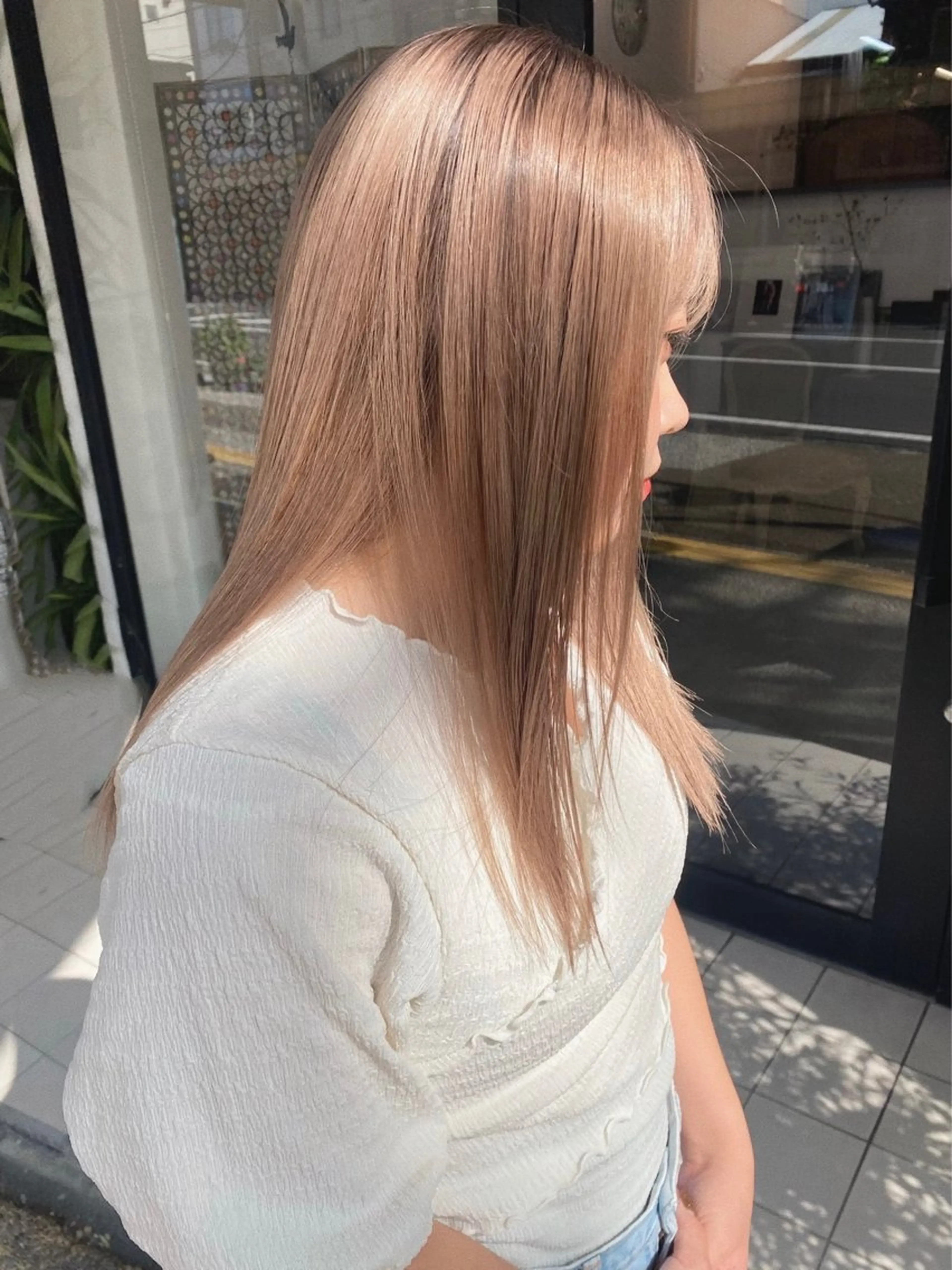 セミロング 小野田 航己のヘアスタイル