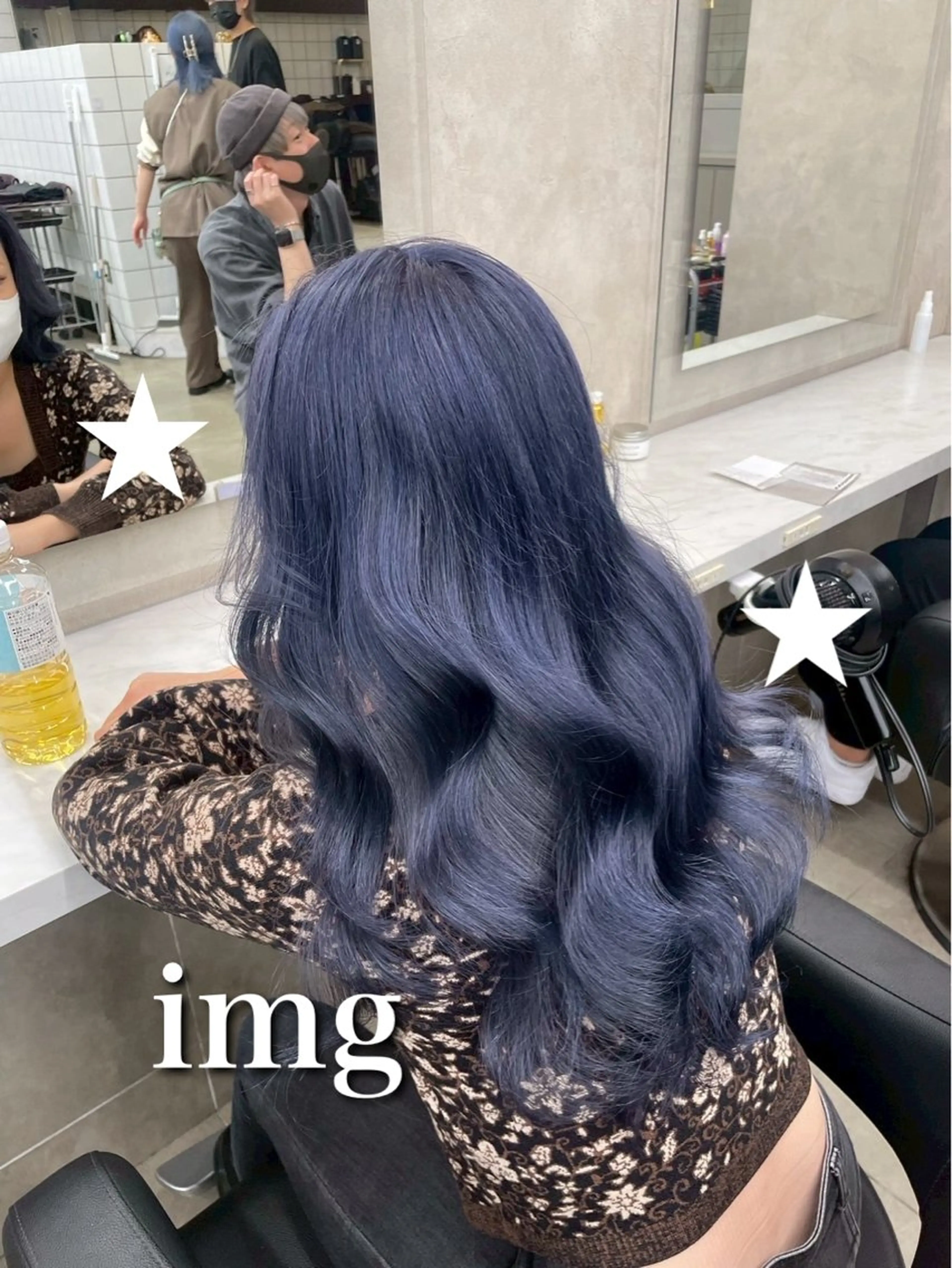 ロング カラー ヘアカラー トリートメント 💙韓国スタイル💙 亜子のヘアスタイル