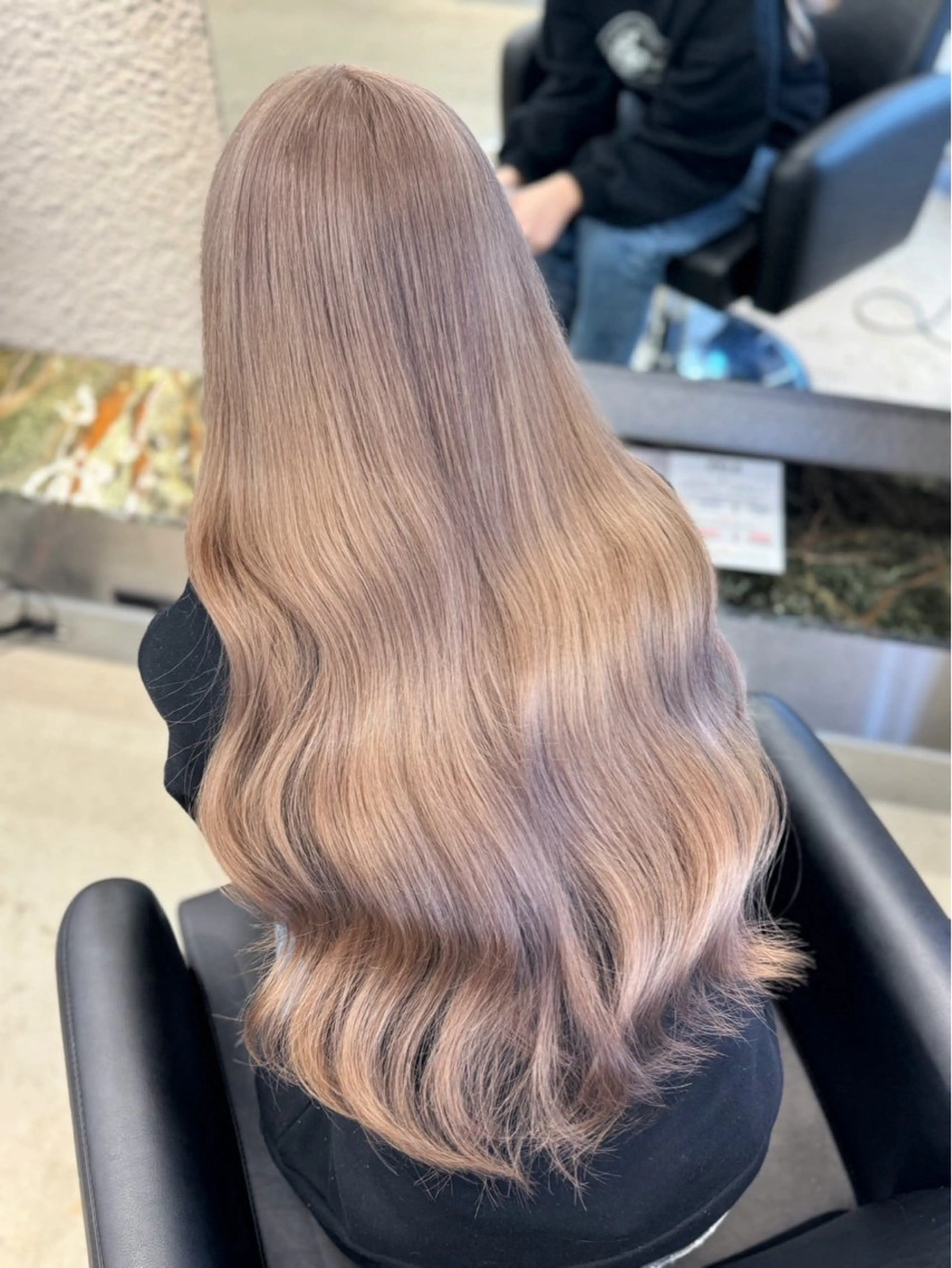 ロング カラー ブリーチ 透明感カラー ヘアカラー トリートメント 韓国ヘア特化 TAKESHIのヘアスタイル
