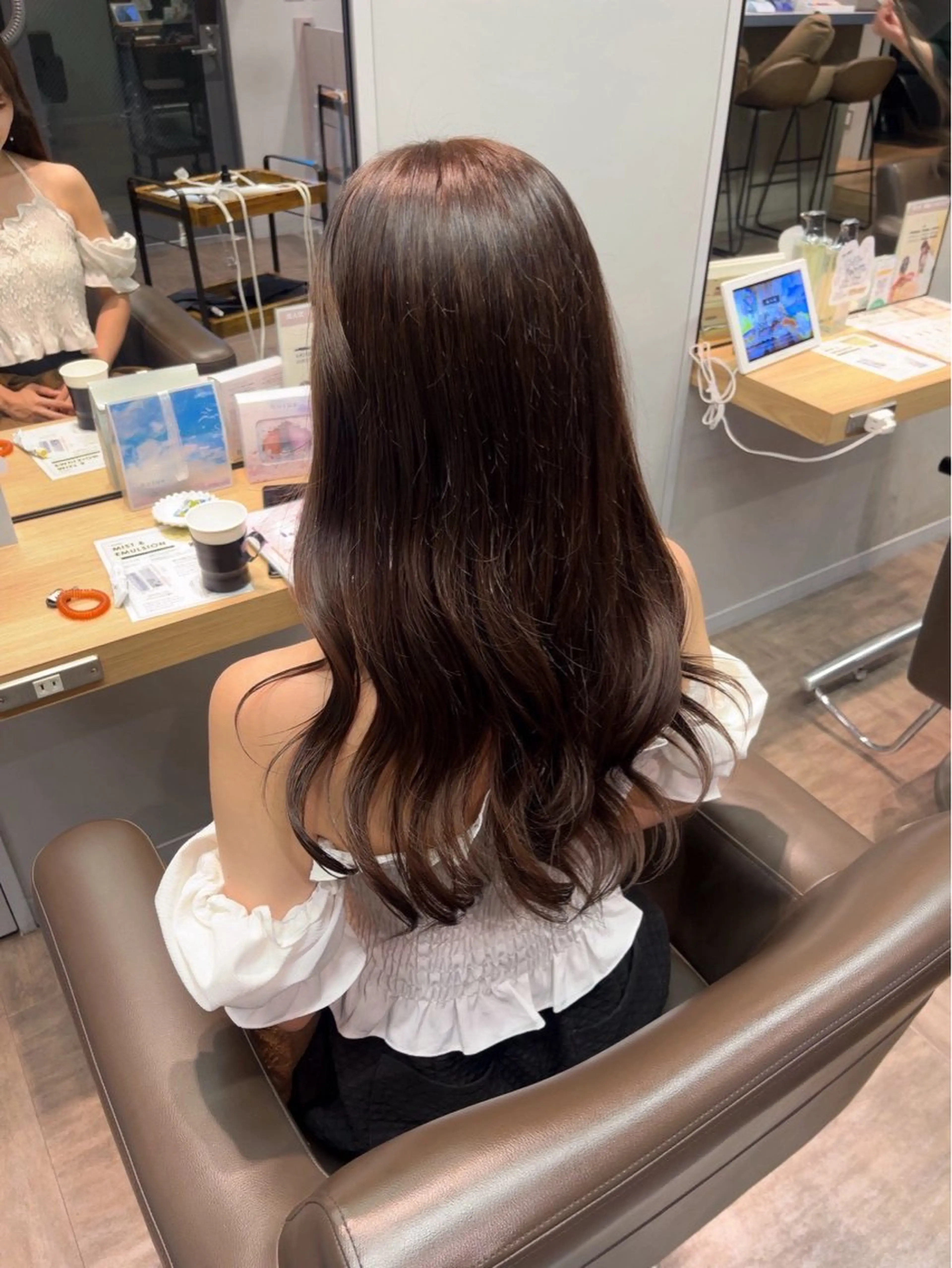 【ブリーチなし】ワンカラー‎🤍➕Aujua4ステップトリートメント🫧の写真