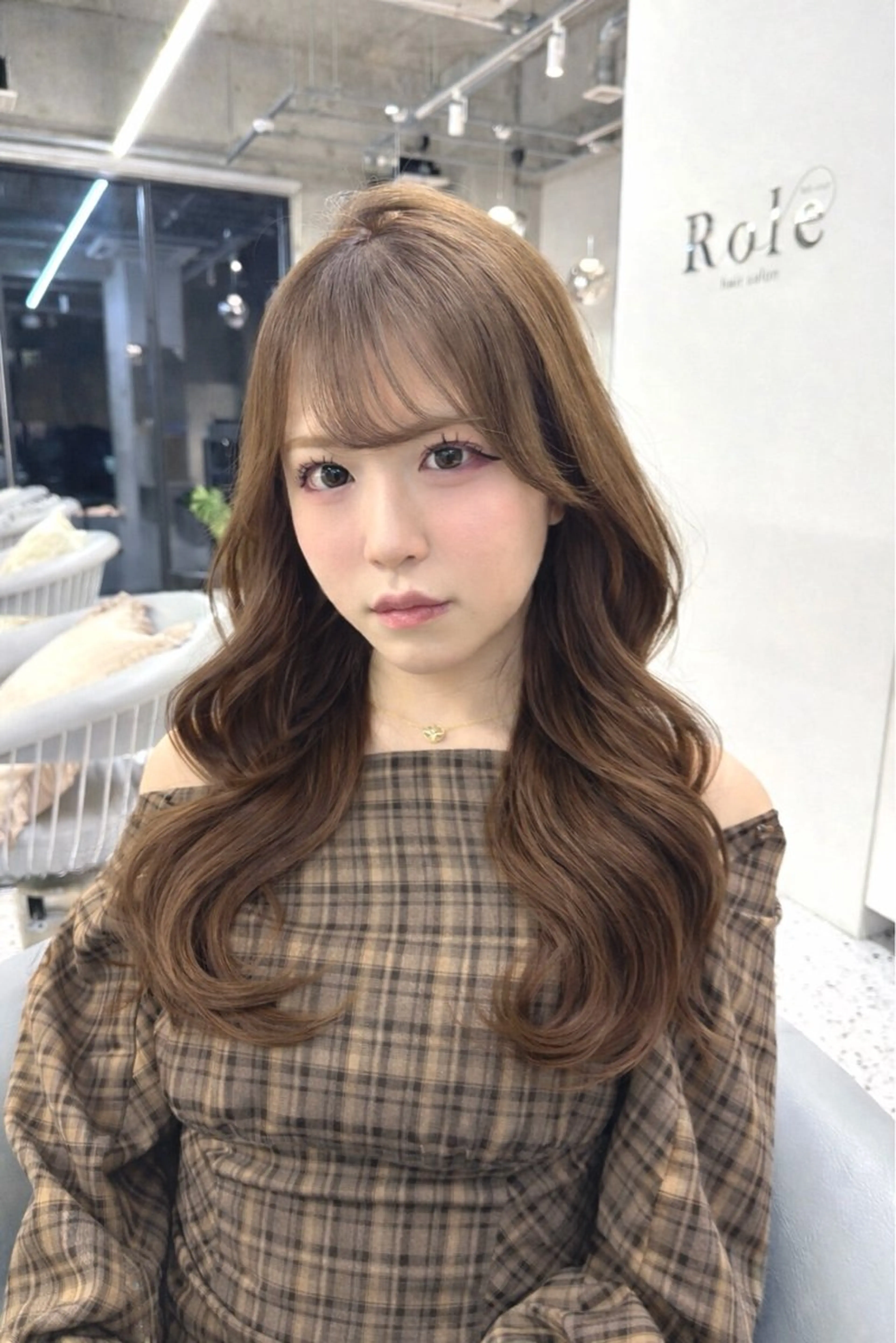 ロング カット ヘアカラー トリートメント 博多ベージュ 🐻松井傑のヘアスタイル