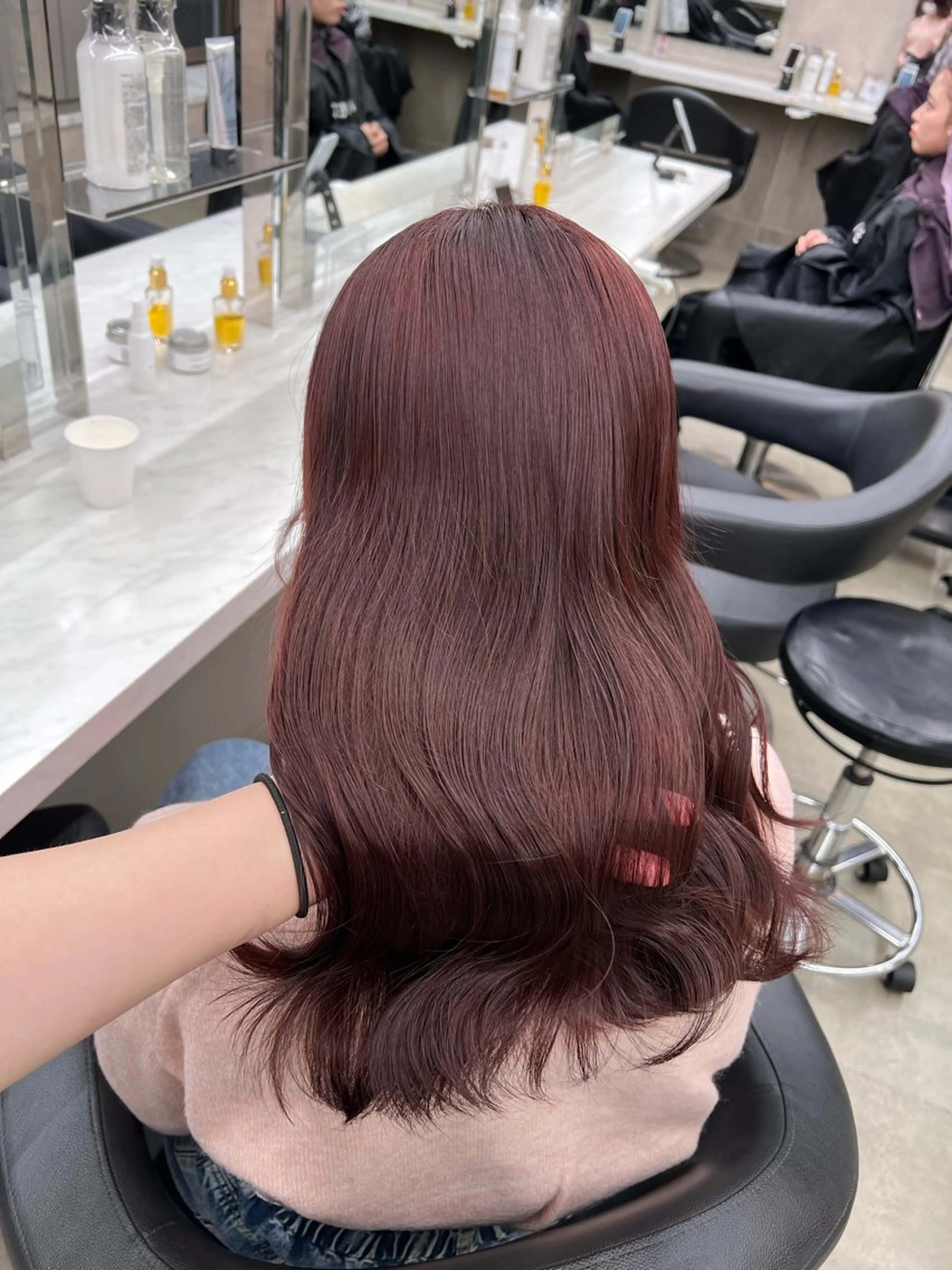 セミロング カラー 💖札幌カラー 指名No.1💖玲奈のヘアスタイル