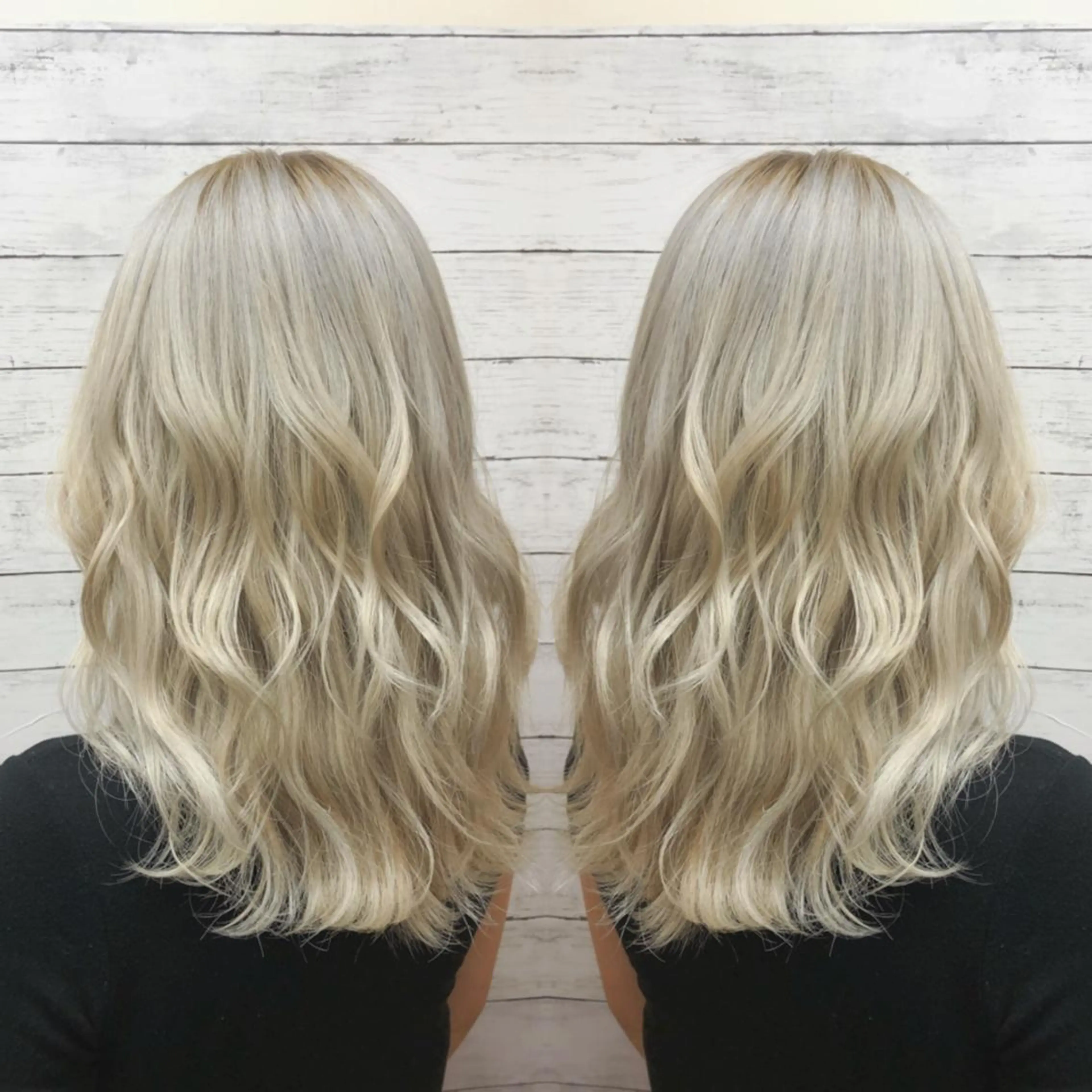 セミロング カラー ブリーチ 韓国ヘア🤍髪質改善 🇰🇷AKANEのヘアスタイル