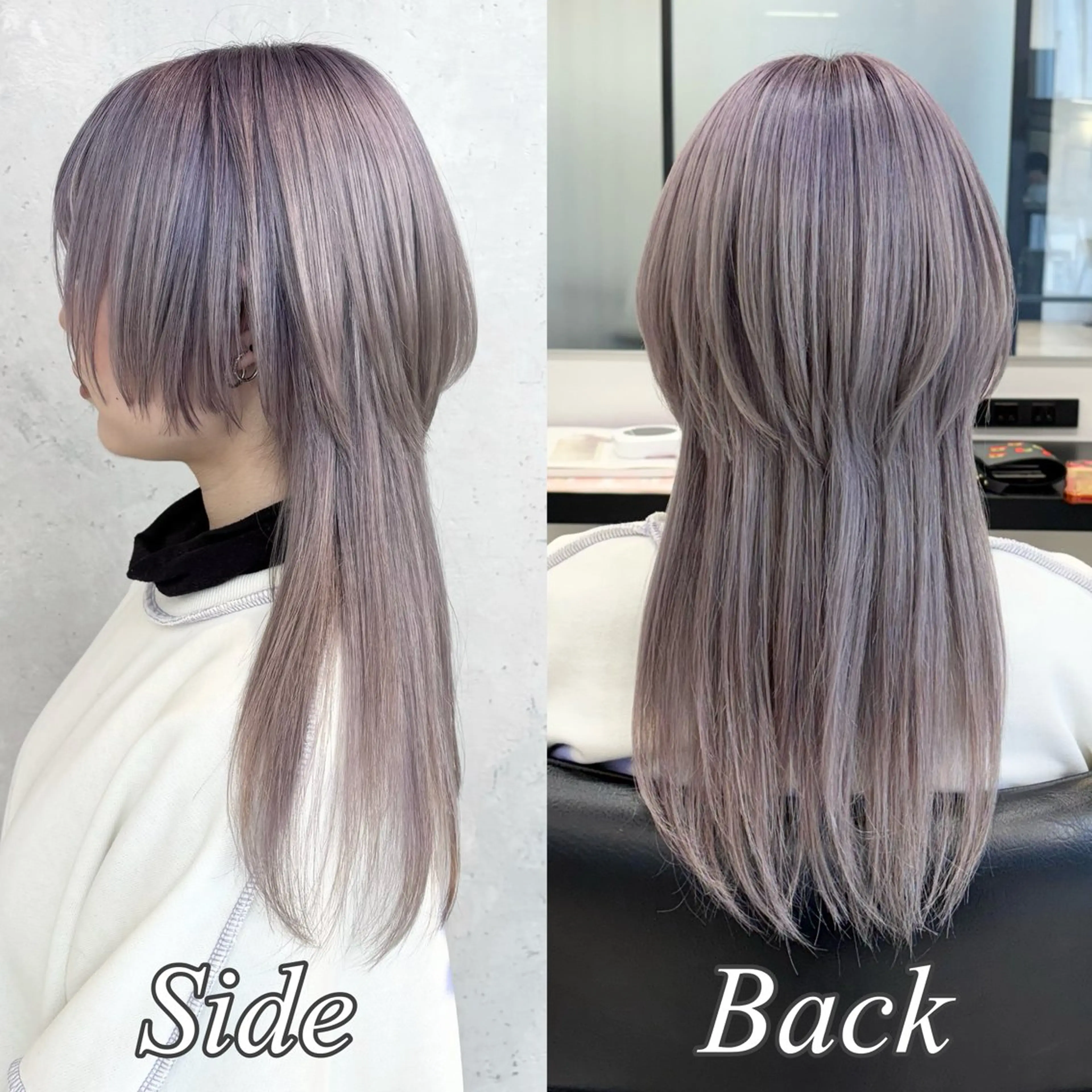 ロング カラー ヘアアレンジ ロング ウルフカット カット ヘアカラー トリートメント ｲﾝﾅｰｶﾗｰ屋さん 🫧伊藤拓実のヘアスタイル