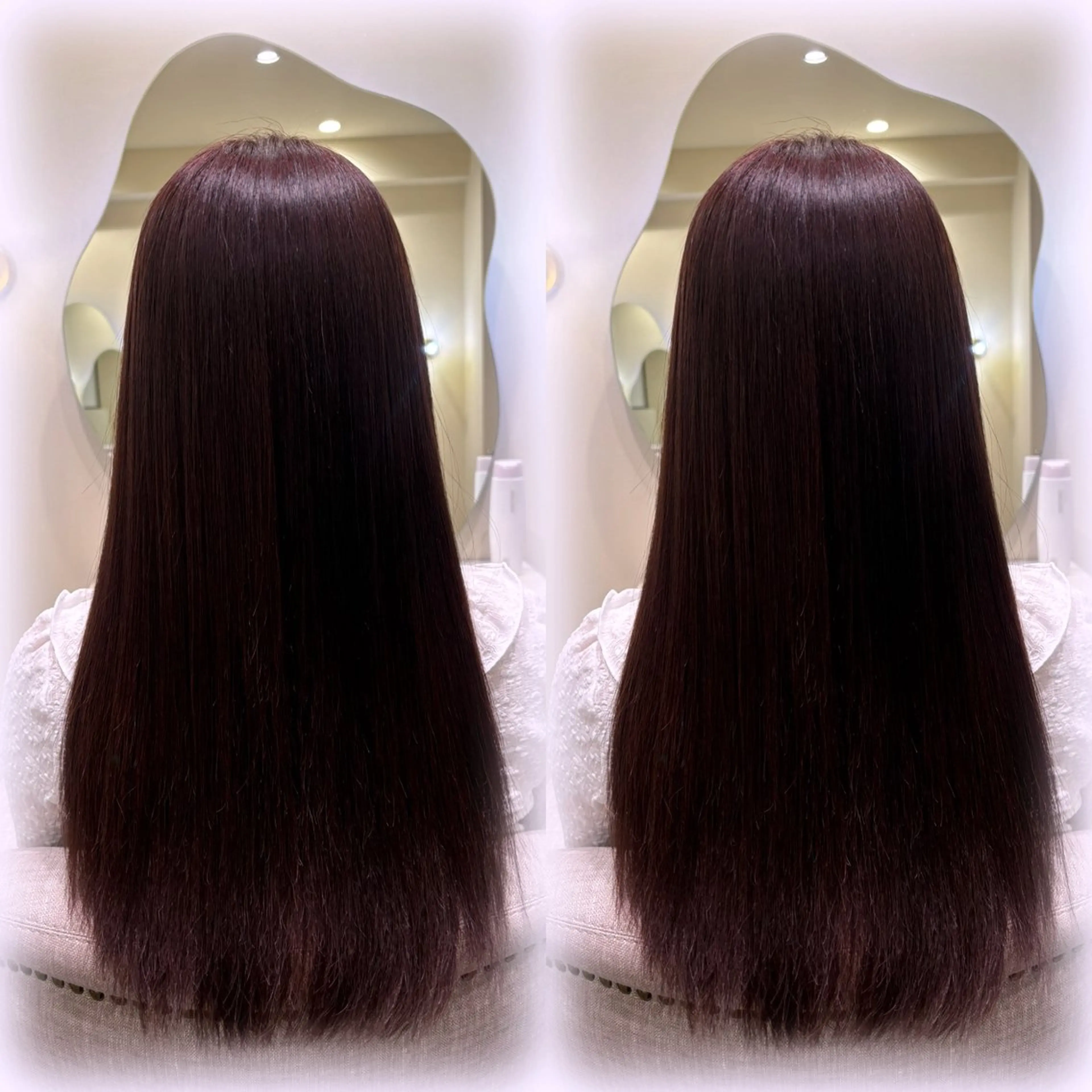 ロング カラー 猪妻 采蘭のヘアスタイル