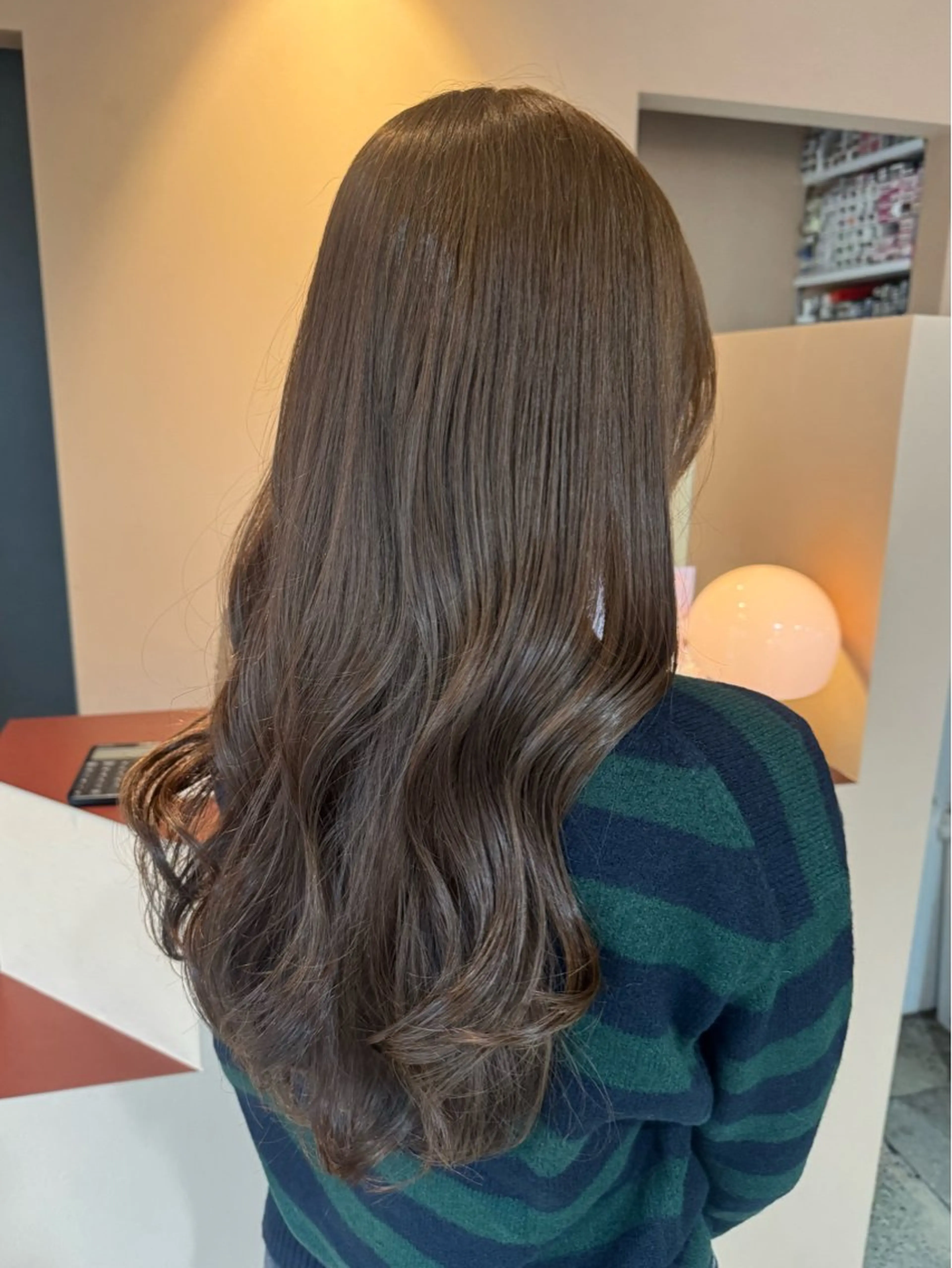 ロング カラー ベージュカラー ブリーチ ダブルカラー ヘーゼル ブリーチなしカラー カット ヘアカラー 【YOKE】　西田 乃那のヘアスタイル