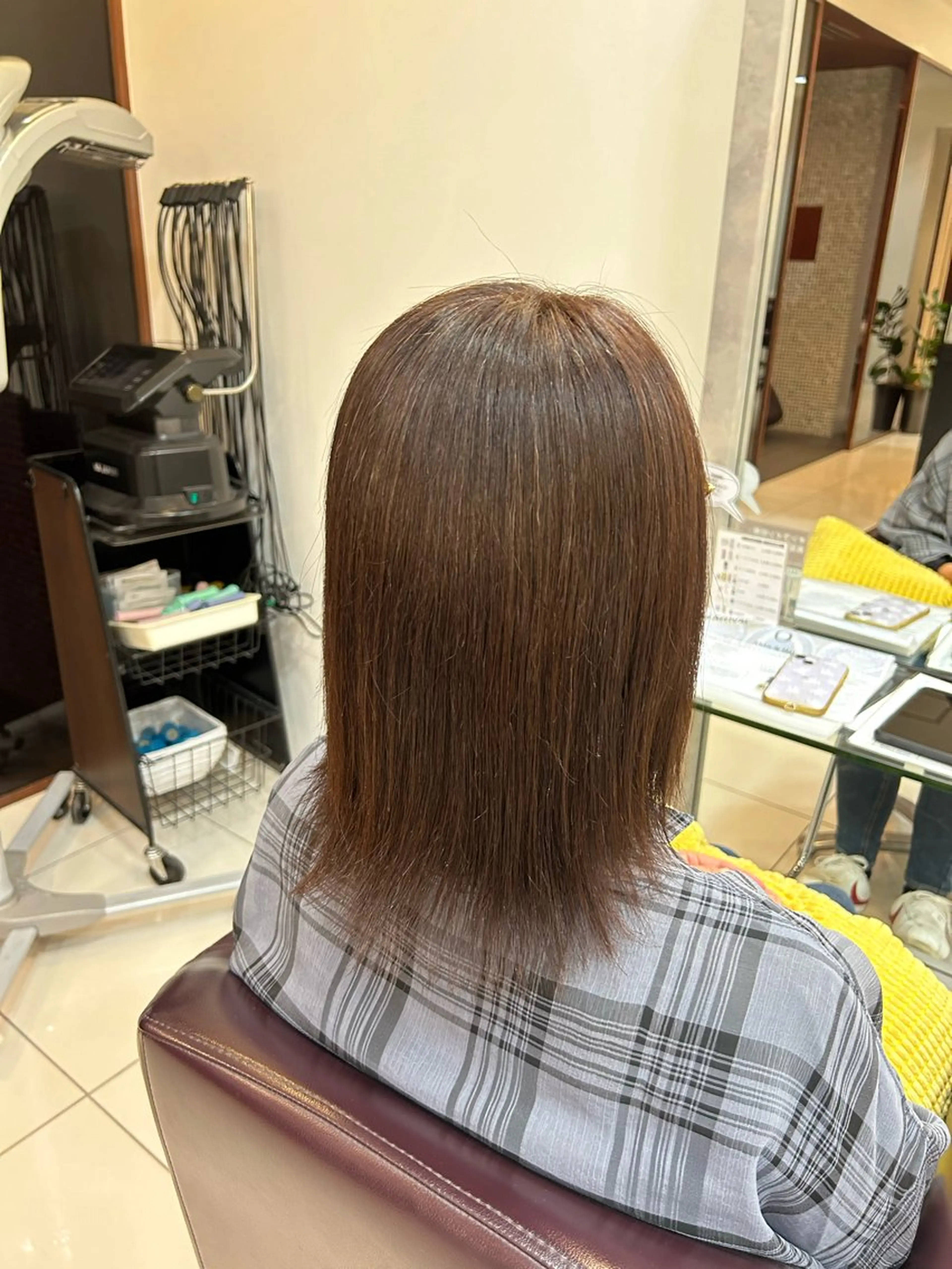 セミロング 酸性ストレート 齋藤 真帆のヘアスタイル