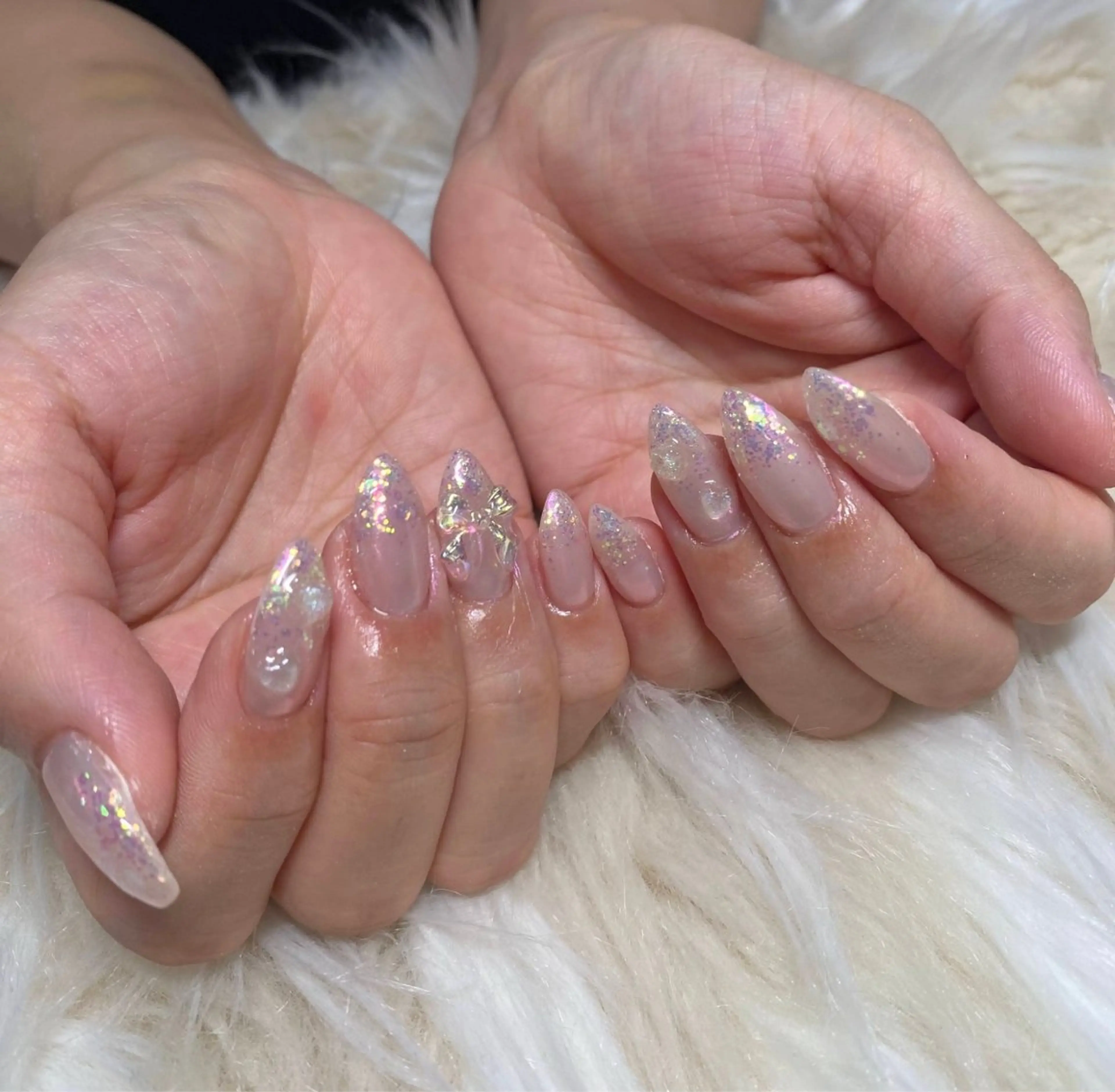 ネイル 長さ出し フットネイル フレンチネイル ジェルネイル グラデーション ハンドネイル Nail&eye Belire 新宿のネイルデザイン